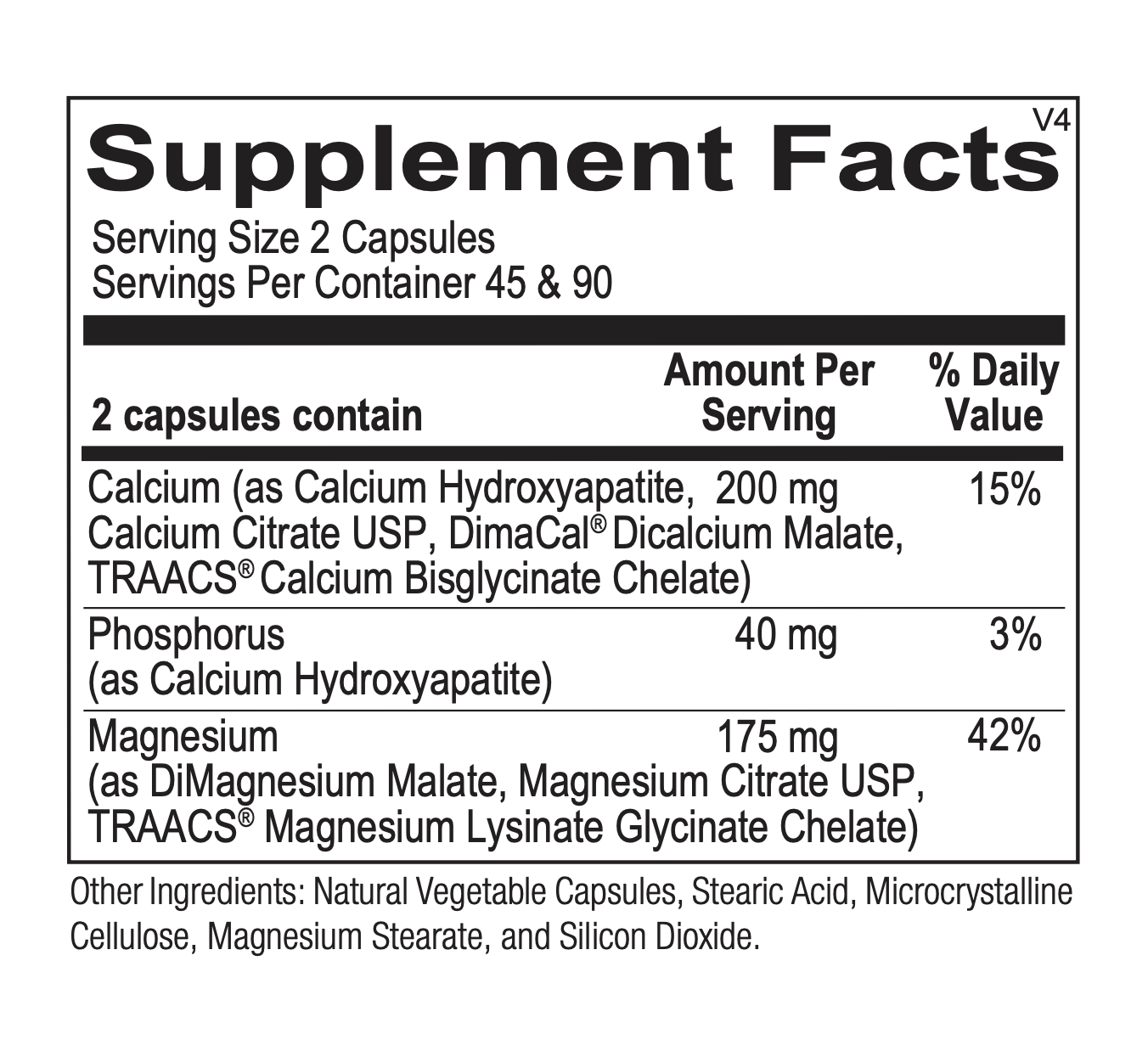 Reacted Calcium Magnesium Supplement - 90 Capsules | Supports Bone Health, Muscle Function & Relaxation | Ideal for Active Lifestyles & Stress Relief