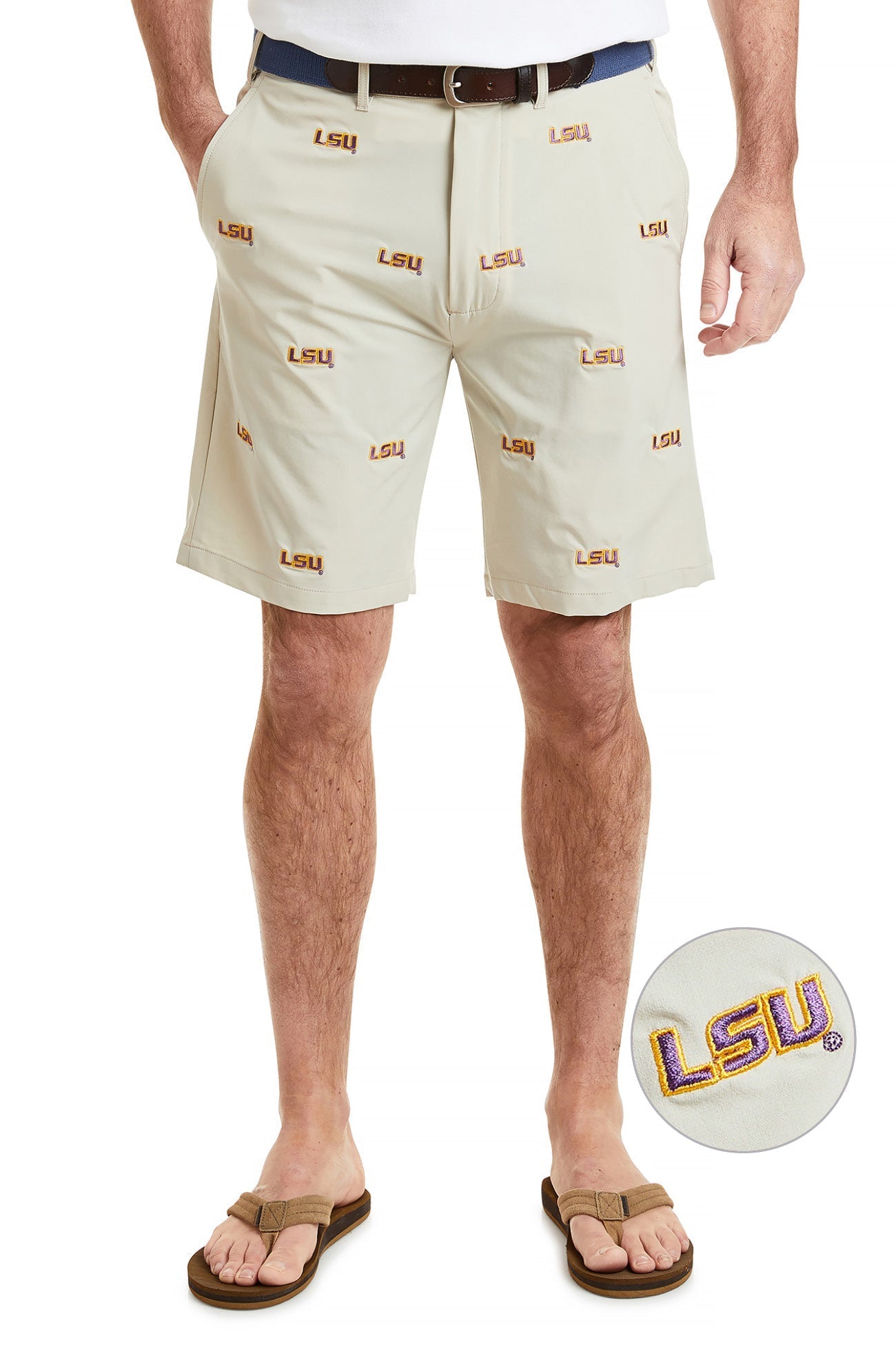 LSU Tigers Performance Shorts for Men - Breathable Athletic Shorts with Pockets, Comfortable Workout & Gym Shorts - Perfect for Running, Training, and Casual Wear