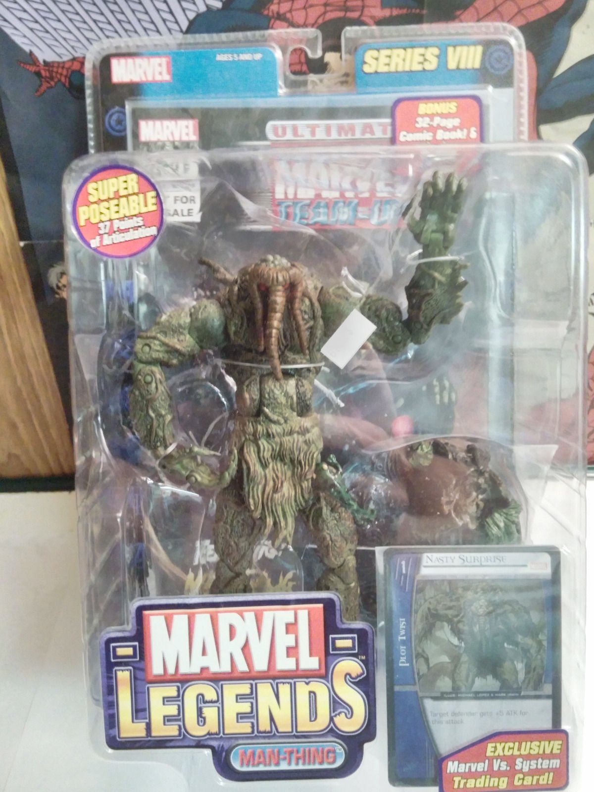 Marvel Legends Series VIII 6-Inch Man Thing Action Figure - Collectible Superhero Toy for Marvel Fans & Comic Book Collectors - Perfect for Display, Gifts, and Role-Playing Games