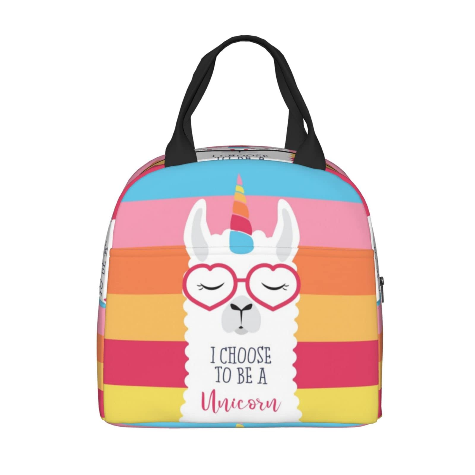 Insulated Unicorn Llama Lunch Box - Reusable Thermal Lunch Bag for Women & Men | Perfect for Office, School, Camping, Hiking, Picnics, Beach & Travel | Keeps Food Fresh All Day