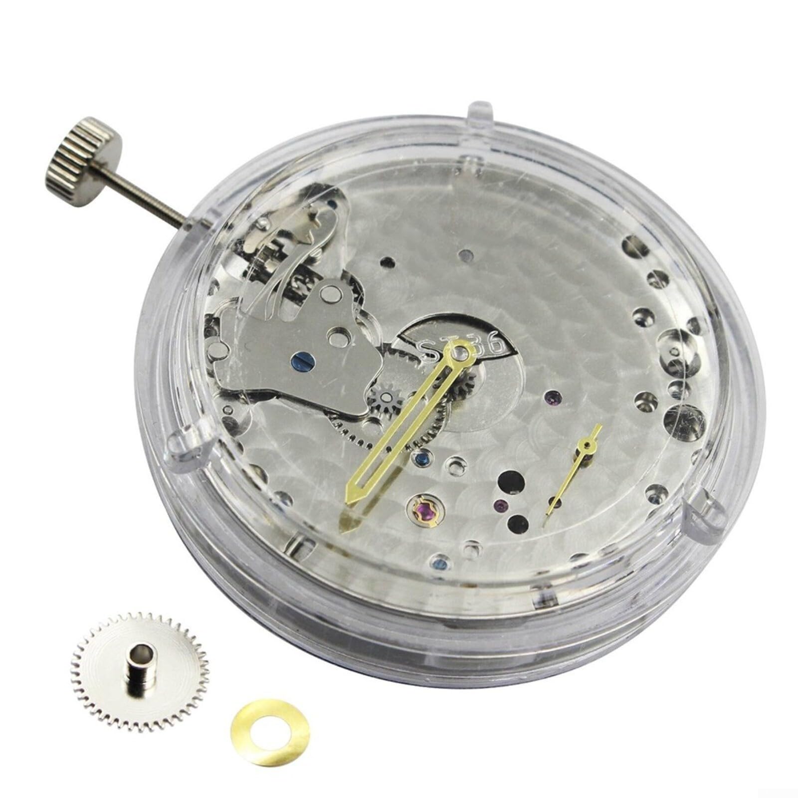 Seagull ST36 Watch Movement Kit - Replacement for UNITAS 6497, Mechanical Watch Repair Parts with Winding Stem - Perfect for Watchmakers & DIY Enthusiasts (Model 303)