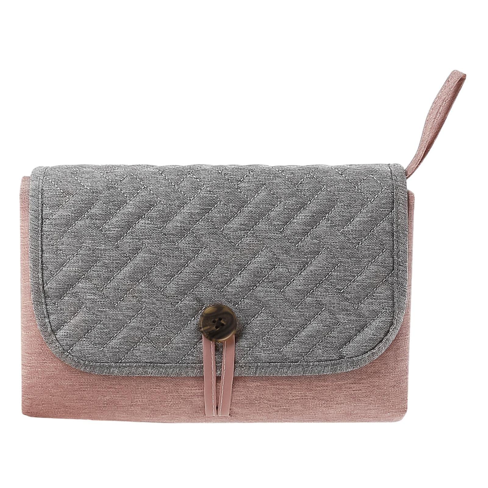 **Umifica Lightweight Waterproof Travel Changing Pad for Newborns – Foldable Portable Baby Changing Mat with 2 Pockets for Diaper Essentials – Perfect for Outdoor, Travel & Home Use**