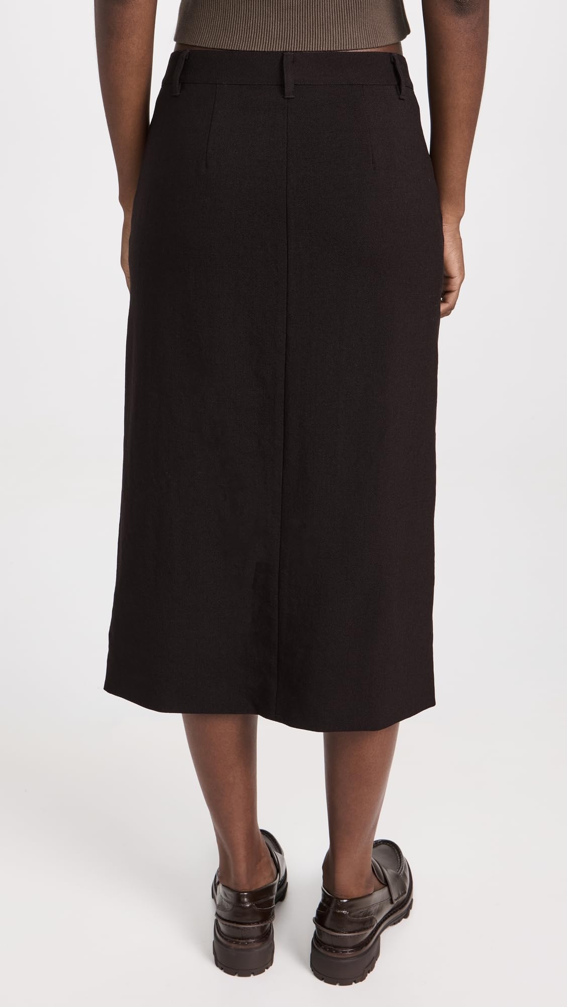 Theory Women's Midi Trouser Skirt - High Waist Office Pencil Skirt for Business Professional Women | Perfect for Work, Interviews & Formal Events