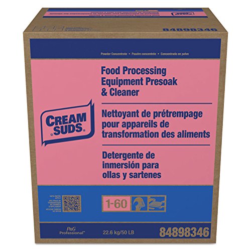 **Cream Suds Professional Bulk Pot and Pan Phosphate Presoak & Detergent Powder – Multi-Surface Cleaner & Degreaser Concentrate for Restaurant Walls, Floors, and Kitchenware (50 lbs) – Ideal for Commercial Kitchens, Food Service, and Heavy-Duty Cleaning**
