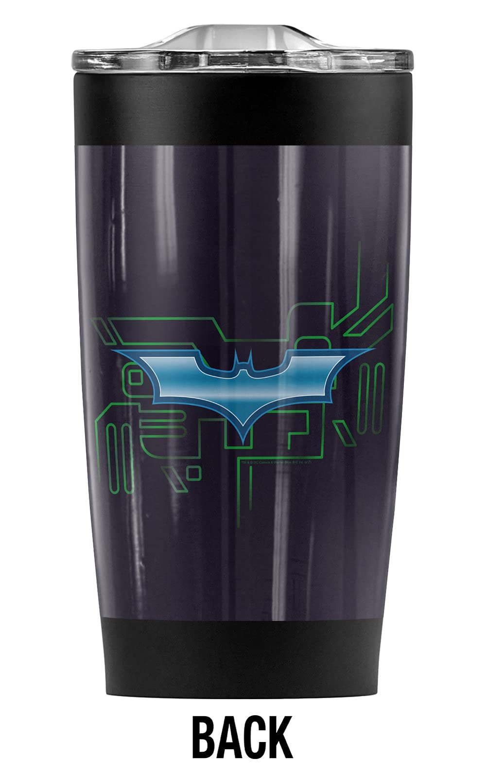 Batman Dark Knight Stainless Steel Tumbler 20oz - Vacuum Insulated Travel Mug with Leakproof Lid - Keeps Coffee Hot & Drinks Cold - Perfect for Office, Gym & Outdoor Adventures