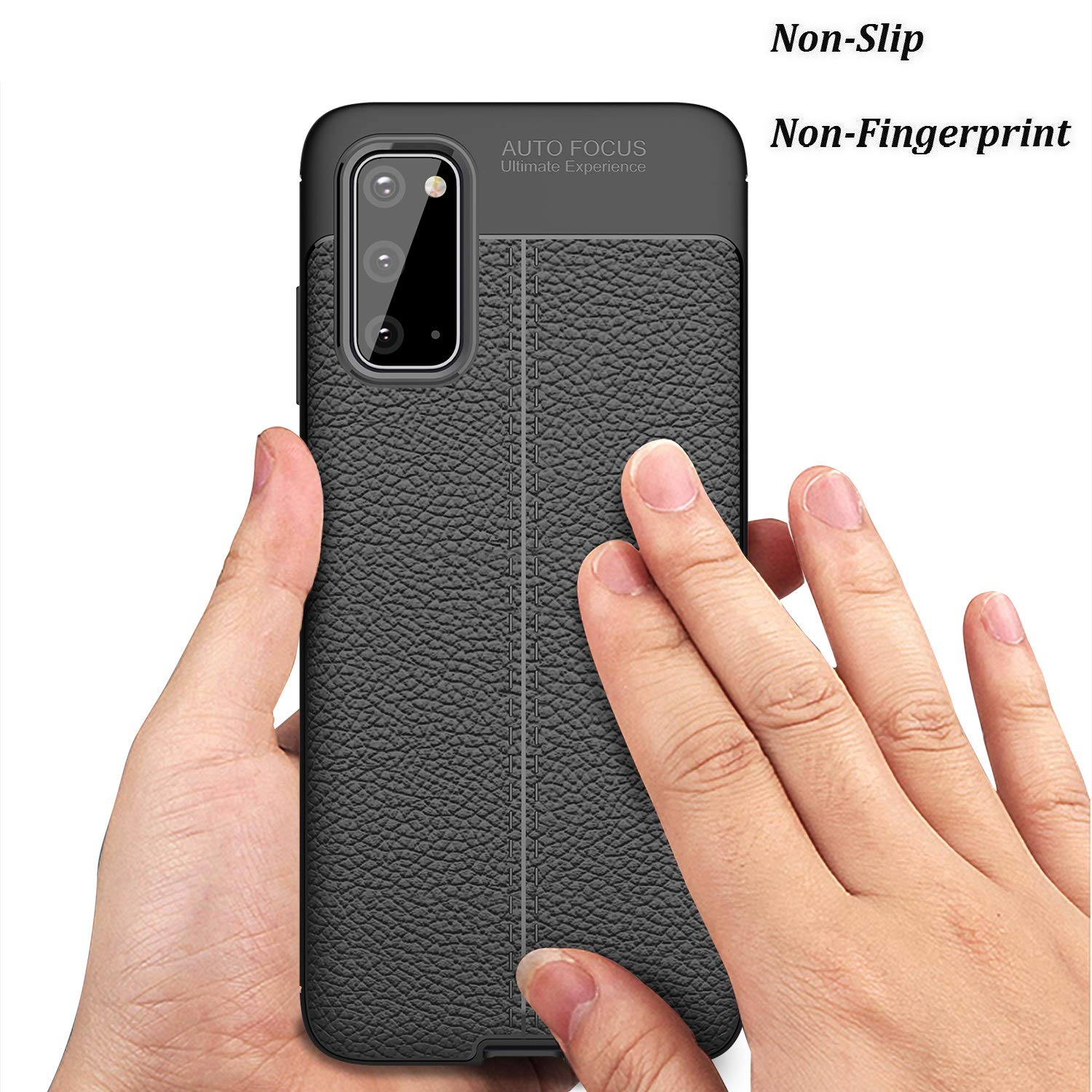 Premium Leather Texture Shockproof Case for Samsung Galaxy S20 - Anti-Scratch Protective Cover with Impact Absorption (Blue) | Perfect for Daily Use, Travel & Outdoor Activities