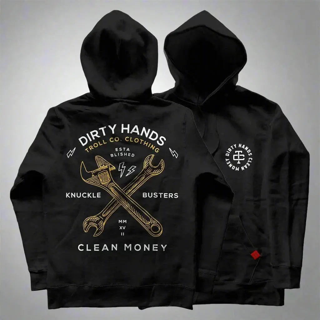 DHCM Twisting Wrenches Hoodie - Trendy Pullover Sweatshirt for Men & Women | Perfect for Motorcycle Riding, Car Repair & Casual Streetwear Fashion
