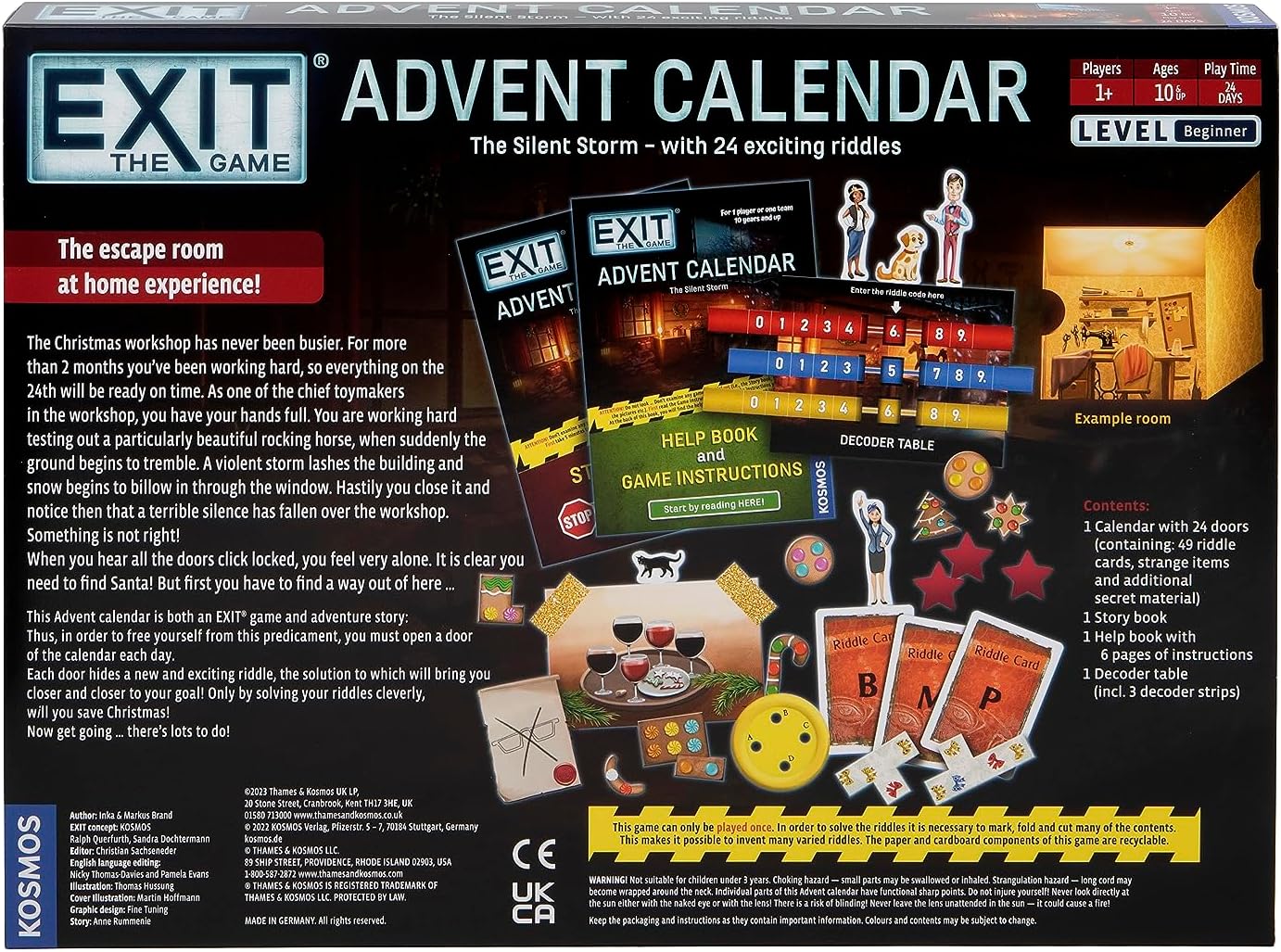 EXIT: The Silent Storm Advent Calendar - Escape Room Puzzle Game for Family & Friends - Perfect for Holiday Parties & Team Building Activities
