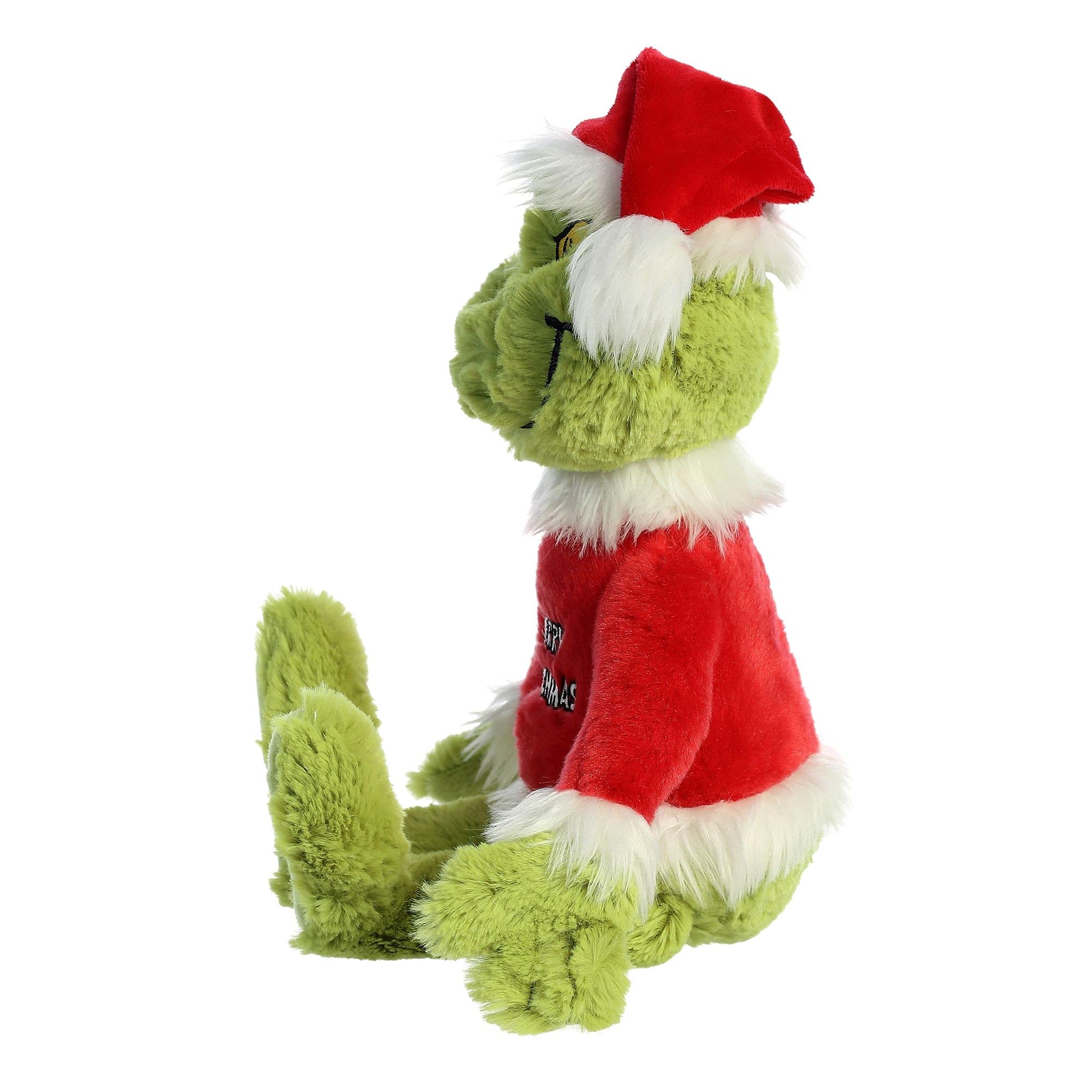 Officially Licensed Dr. Seuss The Grinch Stuffed Animal - 16 Inch Green Plush Toy for Christmas Decor & Gift (Merry Grinchmas Collection) | Perfect for Holiday Decorations, Kids Bedroom & Christmas Storytelling