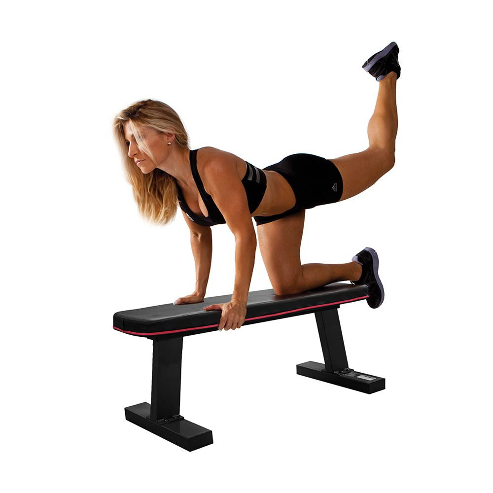 Marcy SB 10510 Flat Weight Bench - Adjustable Workout Bench for Home Gym Strength Training | Perfect for Dumbbell Exercises, Chest Press & Full-Body Workouts