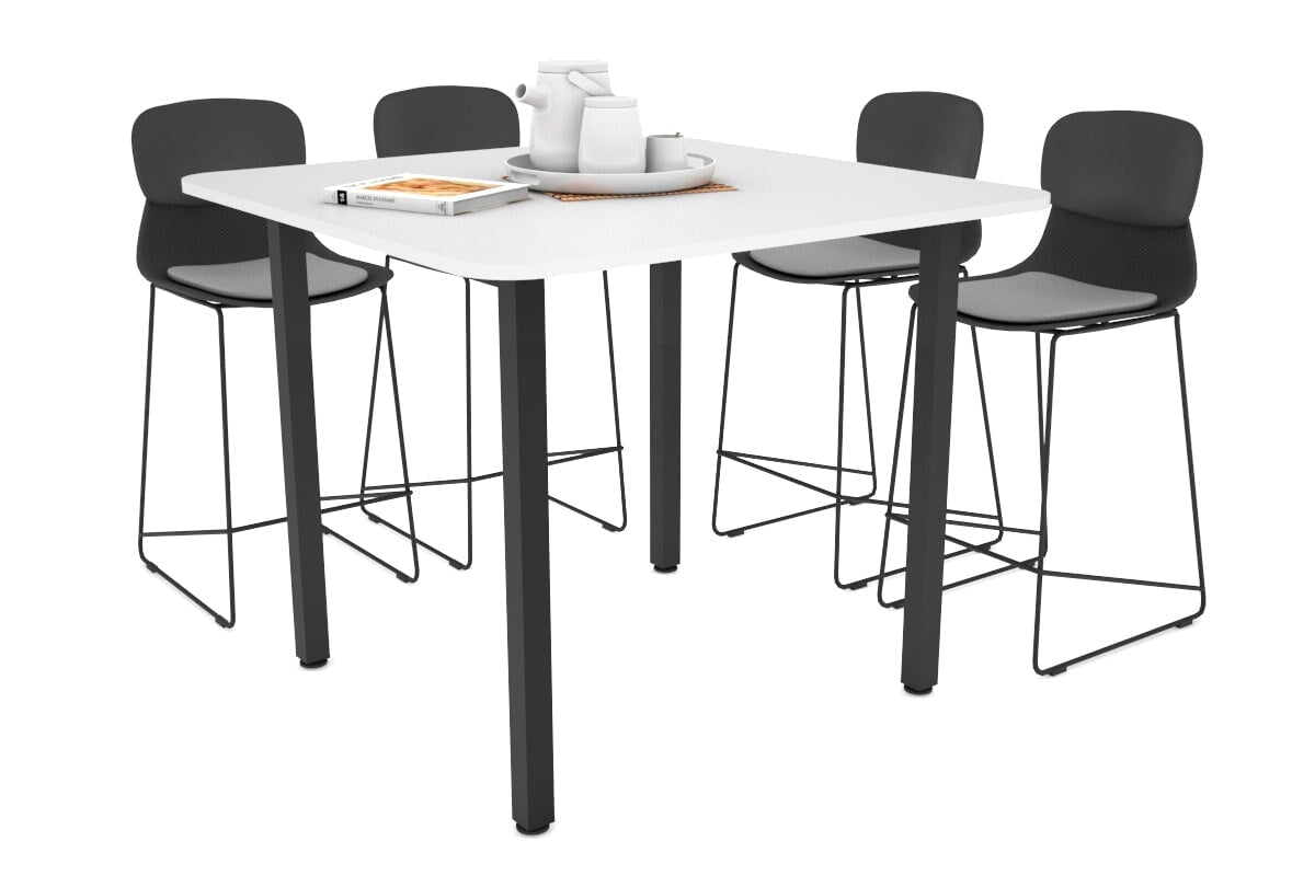 Quadro Square Legs Counter Table with Rounded Corners - 43.3