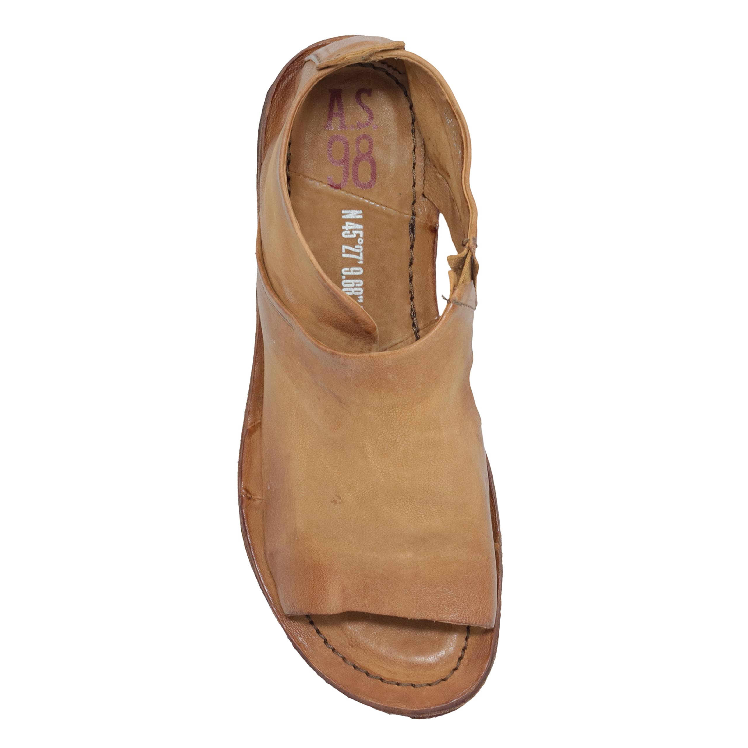 A.S.98 Reiley Women's Leather Sandals - Comfortable Summer Casual Strappy Flat Sandals for Beach, Walking & Outdoor Activities