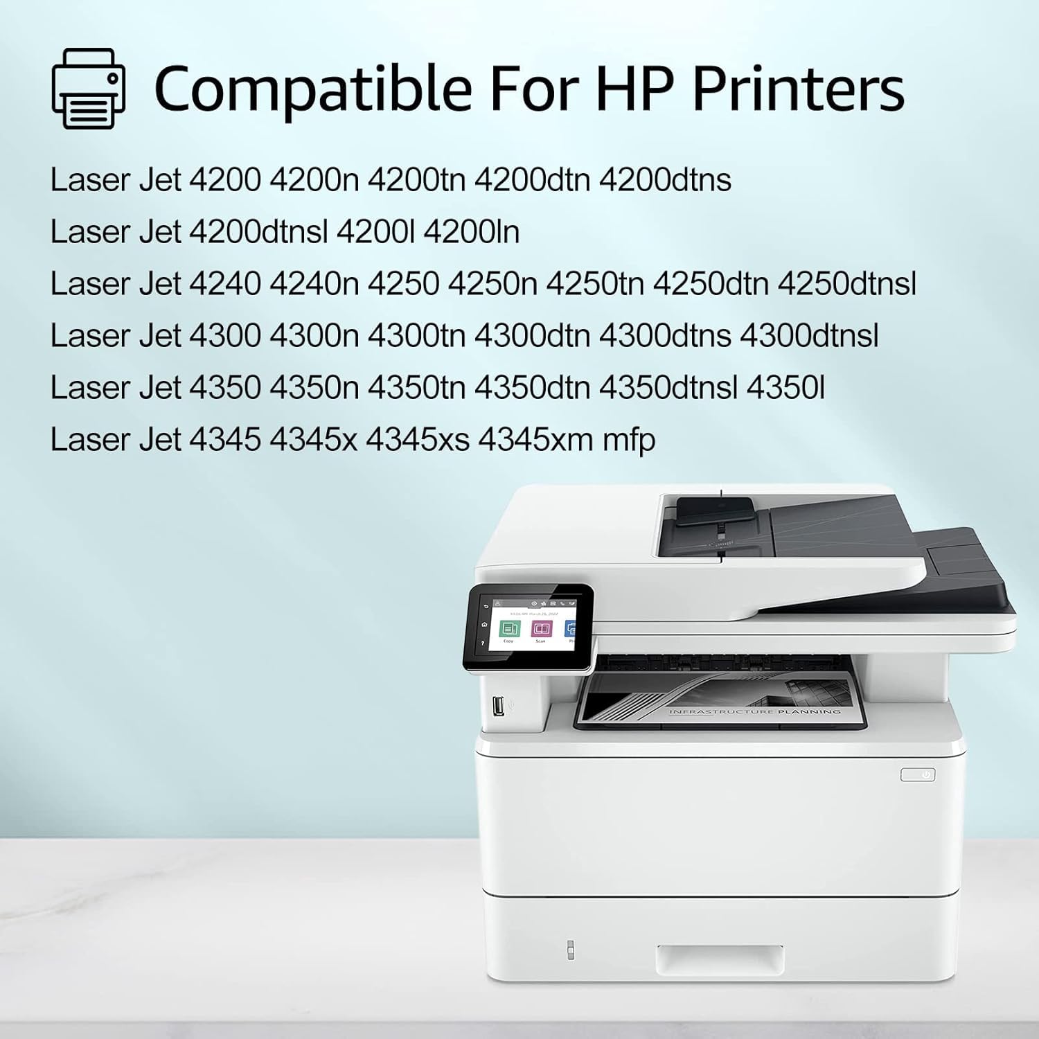 HP Q1338A Compatible MICR Toner Cartridge - Renewable Replacement for Laser Printers 4200, 4200dtn, 4200Dtns, 4200Dtnsl, 4200n, 4200tn - Ideal for Check Printing & Secure Banking Documents