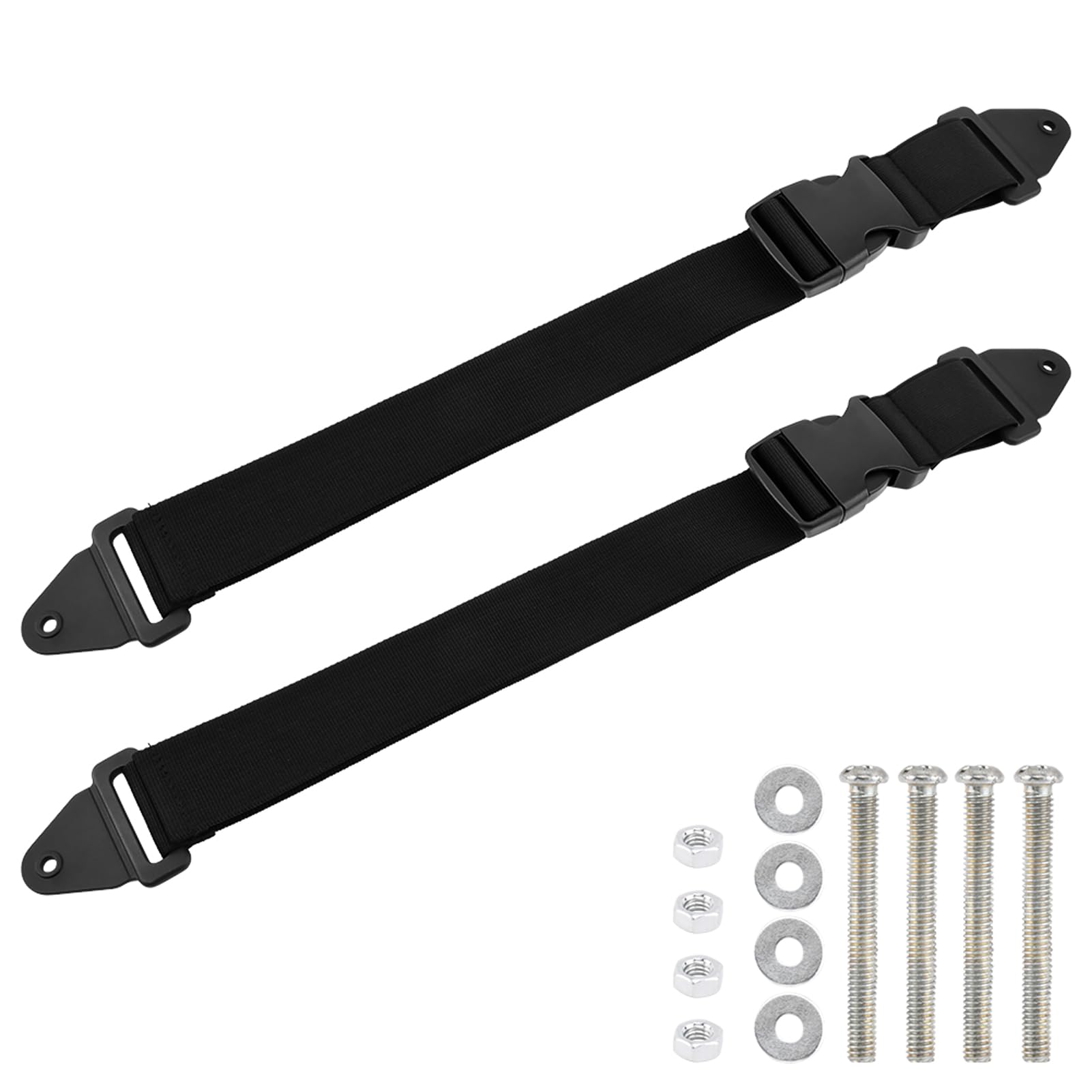 2 Pack Universal Wheelie Trash Can Lock - Adjustable Garbage Bin Lid Lock for Outdoor Use, Secures Bins Against Animals Like Squirrels, Dogs & Bears - Perfect for Home, Camping & Backyard Waste Management