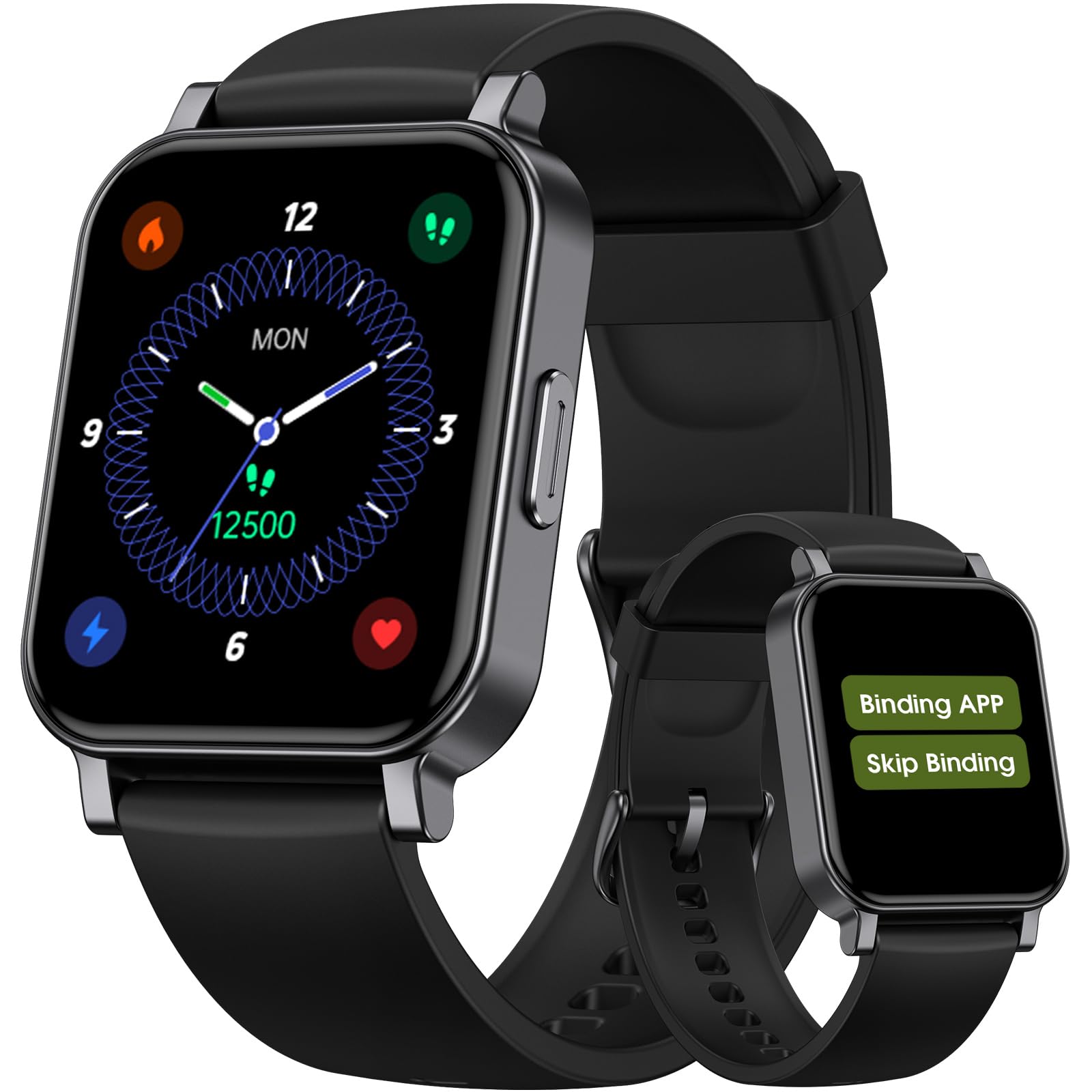 Kummel Smart Watch for Kids & Teens - No App/Phone Required | Fitness Tracker with Heart Rate Monitor, Sleep Tracking, Step Counter, Calorie Tracker & Waterproof Design | Lightweight Activity Watch for Boys & Girls | Perfect for School, Sports & Outdoor Adventures