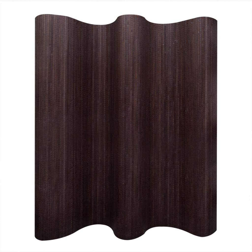 Dark Brown Bamboo Room Divider 98.4