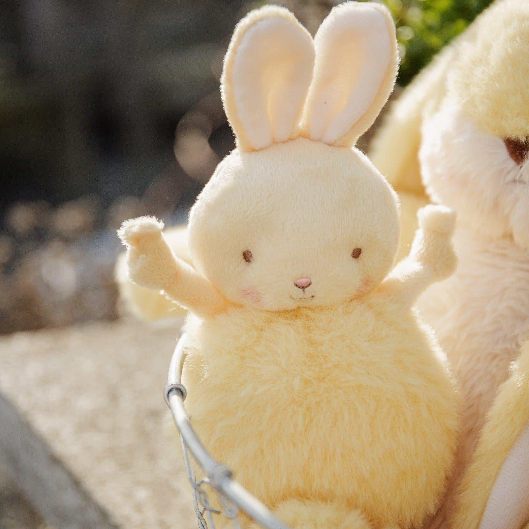 Roly Poly Bunny Lemongrass Aromatherapy Stuffed Animal - Cute Tumbler Toy for Kids & Home Decor | Perfect for Stress Relief, Nursery Decor, and Playtime Fun
