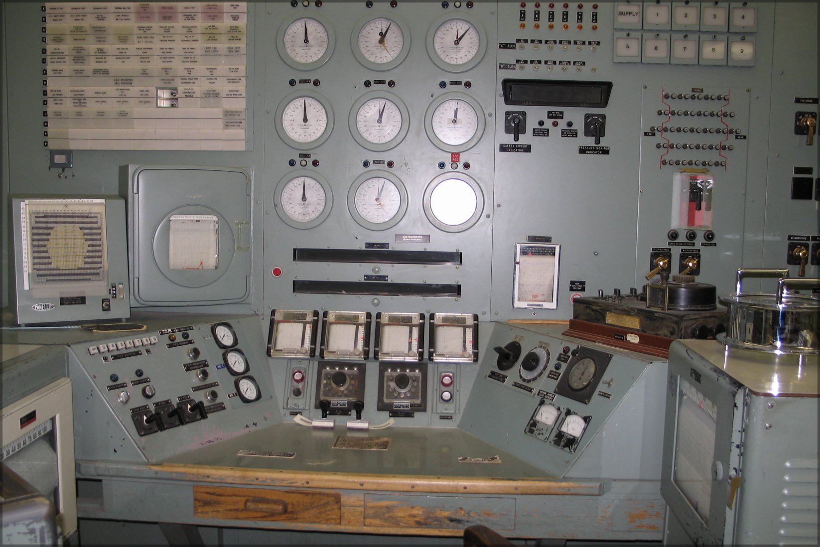 24x36 Inch Hanford B Reactor Control Room Desk Vintage Poster - Wall Art Decor for Office, Home, Classroom & Industrial Style Spaces