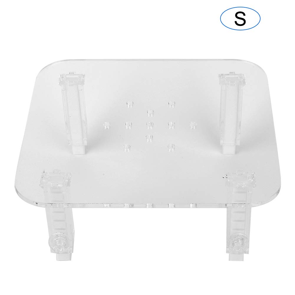 Hapivida Adjustable Height Acrylic Protein Skimmer Stand - Transparent Protein Separator Bracket for Aquarium Fish Tank (Small) | Perfect for Marine Saltwater Reef Tanks & Freshwater Aquariums