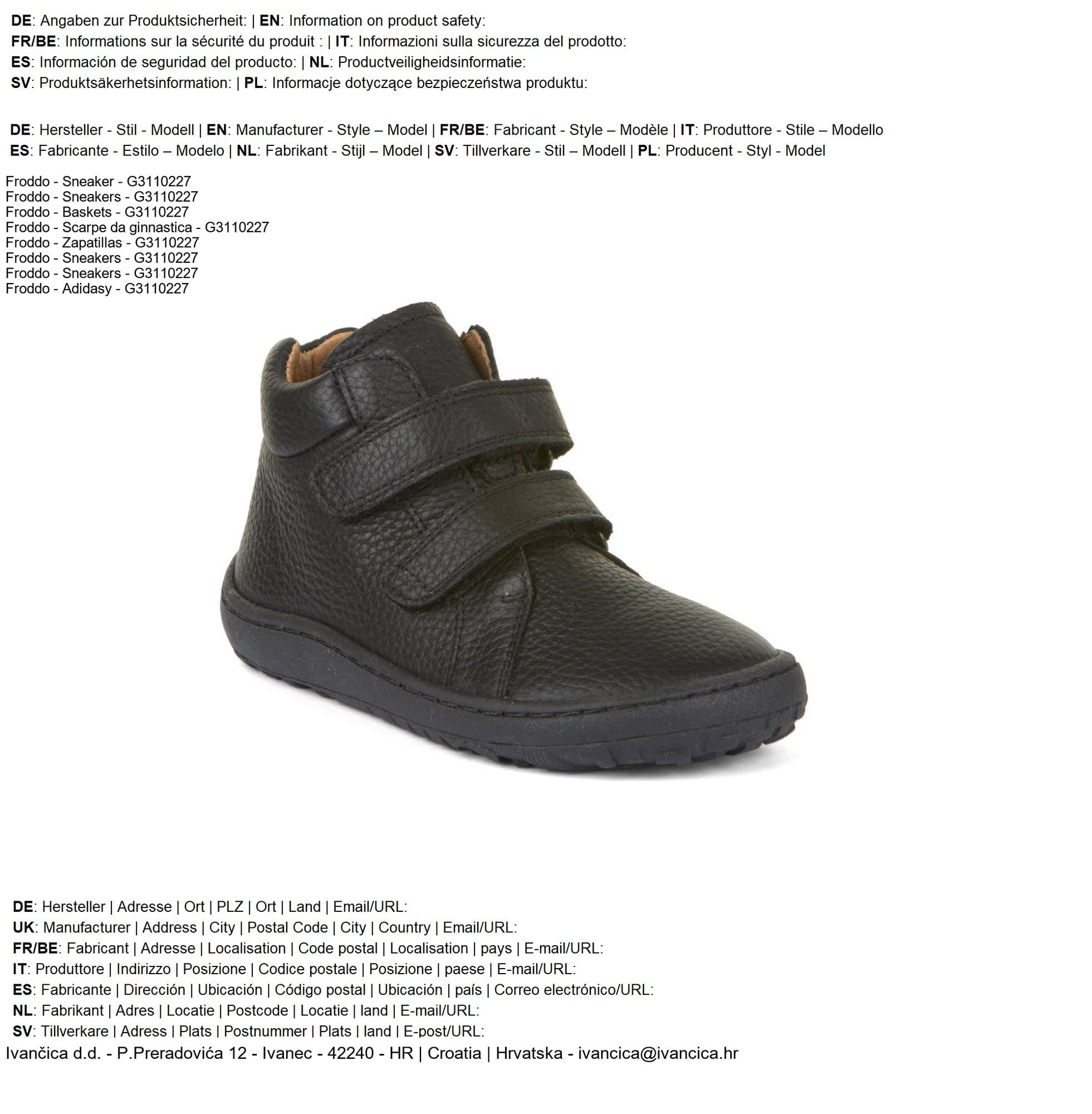 Froddo G3110227 Kids Velcro Strap Short Boots - Comfortable & Lightweight for School, Play & Outdoor Activities
