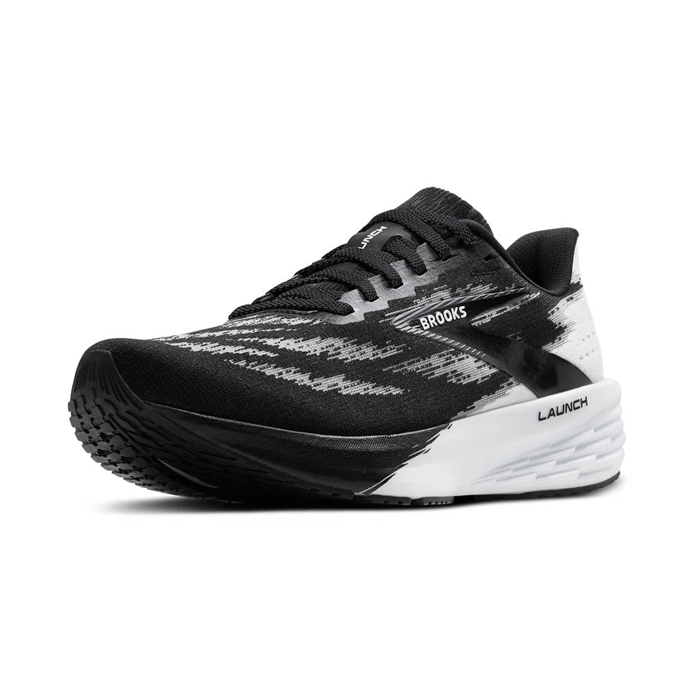 M Launch 11 Running Shoes - Black & White | Lightweight Athletic Sneakers for Men & Women | Perfect for Jogging, Gym Workouts & Casual Wear