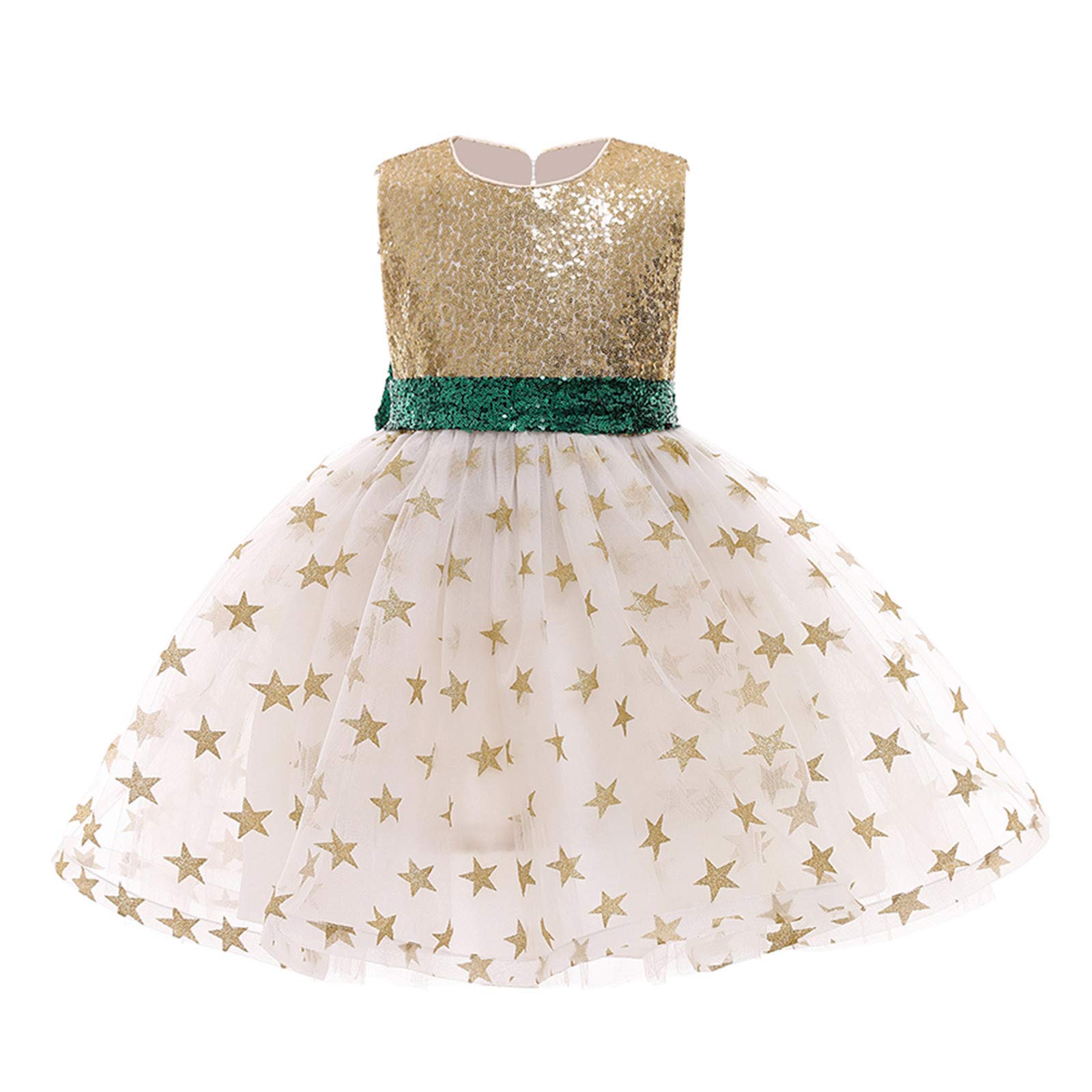 Sparkly Kids Party Dress for Girls - Glitter Paillette Pageant Gown for Birthday, Wedding & Special Occasions | Perfect Princess Costume for Pageants, Tea Parties & Dress-Up Play