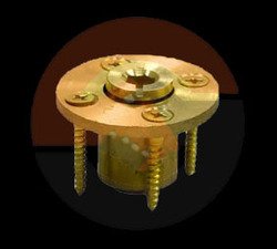 Heavy Duty Wood Deck Anchor with Screws & Insert - Outdoor Furniture Fastener for Patio Chairs, Tables & Pergolas