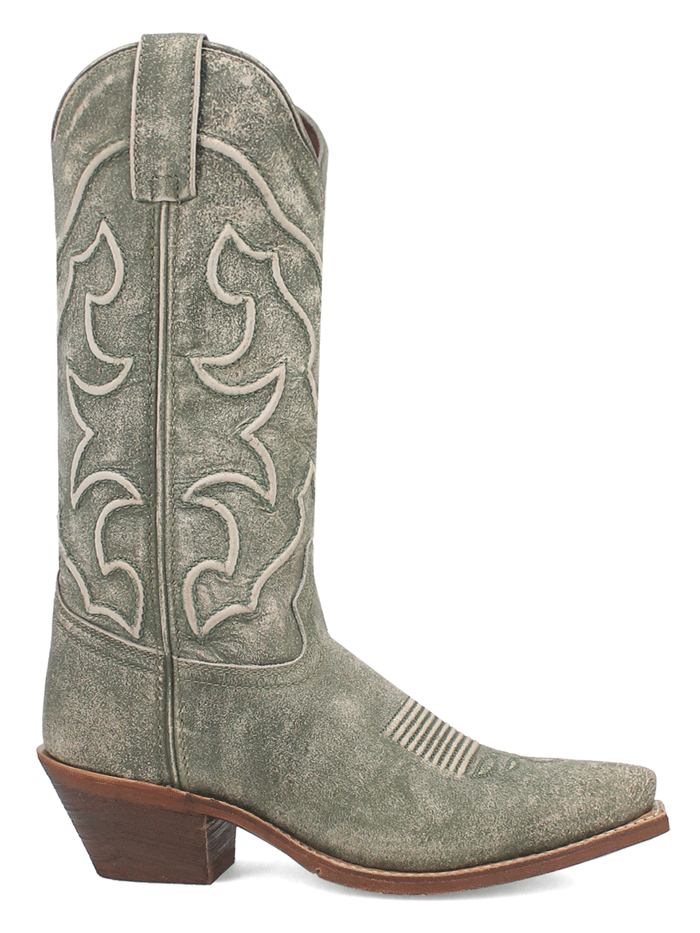 Laredo 52199 Women's REVA Leather Boots - Green | Comfortable & Stylish Western Boots for Cowgirls, Rodeo, and Everyday Wear