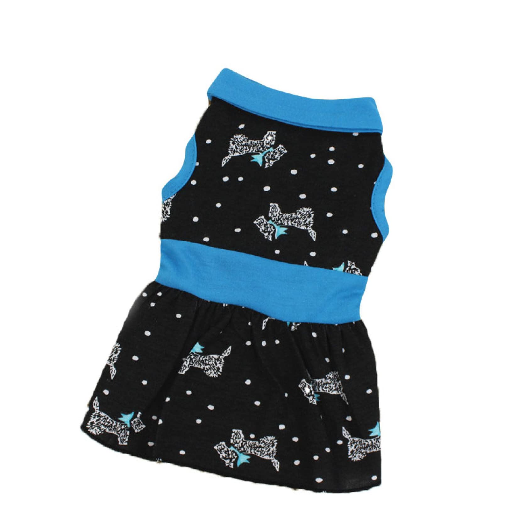Cartoon Print Sleeveless Dog Dress - Breathable Summer Puppy Clothes for Small Dogs | Cute Pet Costume for Outdoor Walks & Playtime