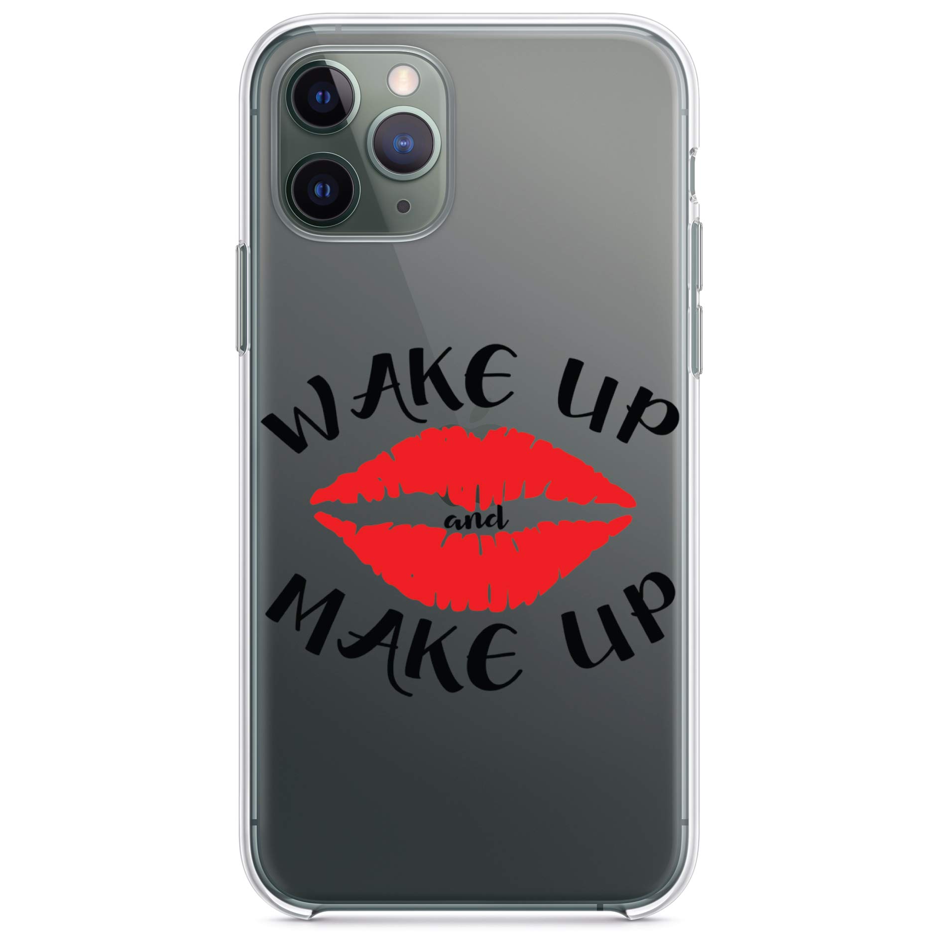 DistinctInk Clear Shockproof Hybrid Case for iPhone 13 (6.1 Inch) with TPU Bumper & Acrylic Back - Includes Tempered Glass Screen Protector - Slim Protective Phone Cover for Everyday Use, Work & Travel
