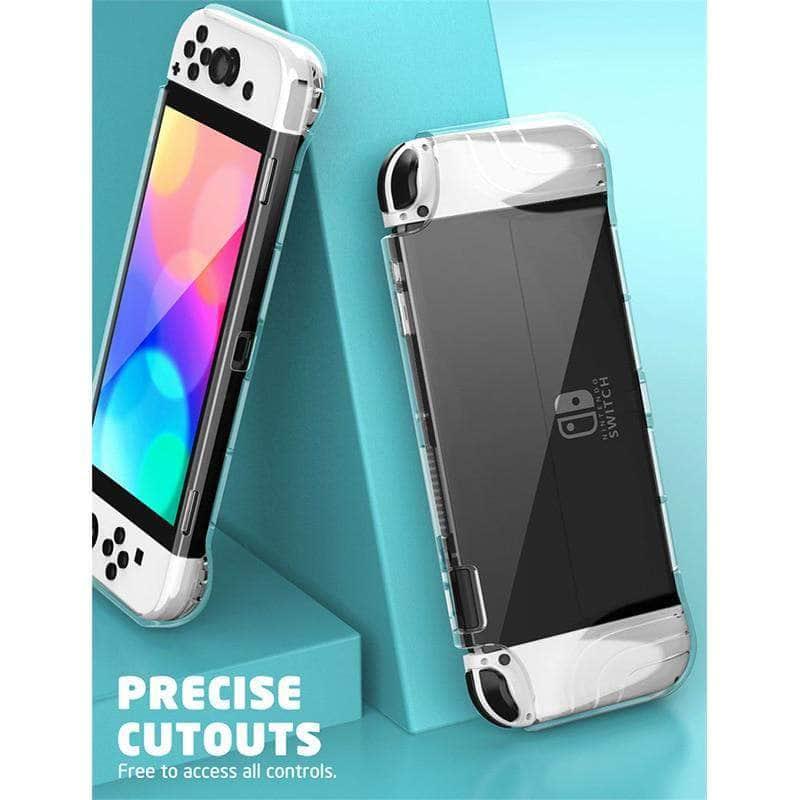 Nintendo Switch 2021 Protective Clear Case with Thunderbolt Design - Durable Cover for Gaming, Travel & Home Entertainment
