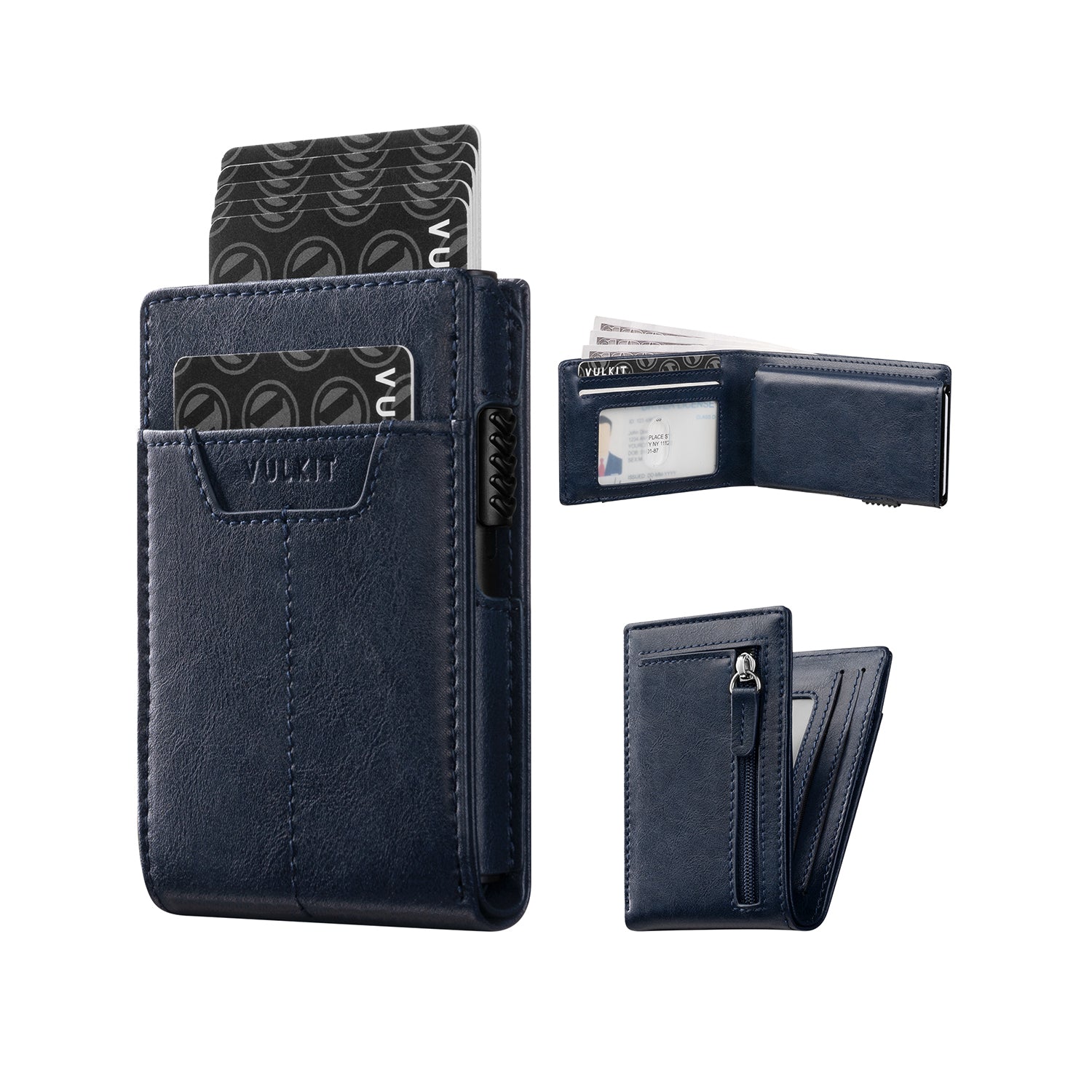 VC321 RFID Blocking Magnetic Bifold Wallet - Slim Secure Wallet with Quick Access Card Slot - Perfect for Travel, Business & Everyday Use