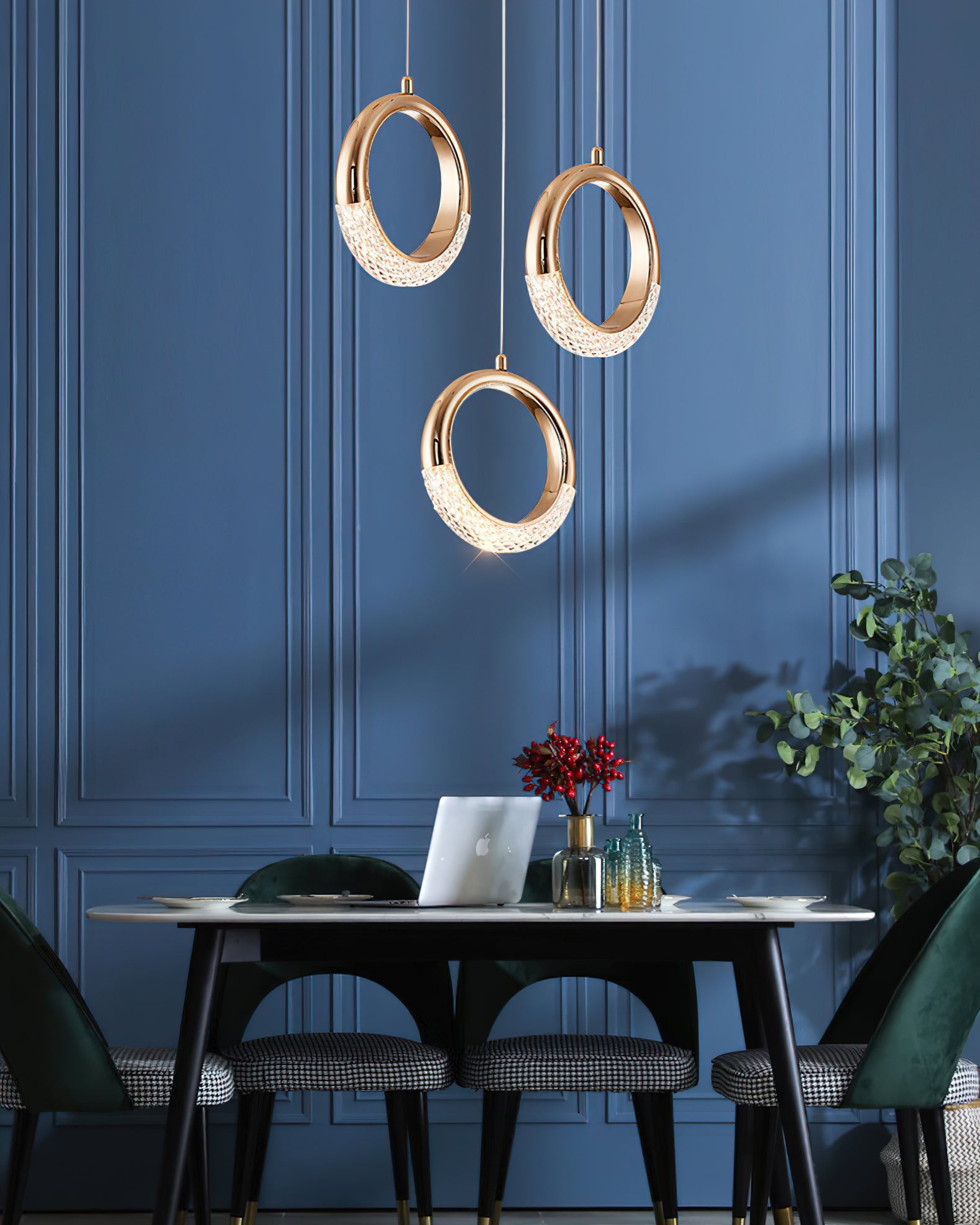 Shiny Crystal Earrings Pendant Lamp - Elegant Home Decor for Living Room, Bedroom & Dining Room Lighting
