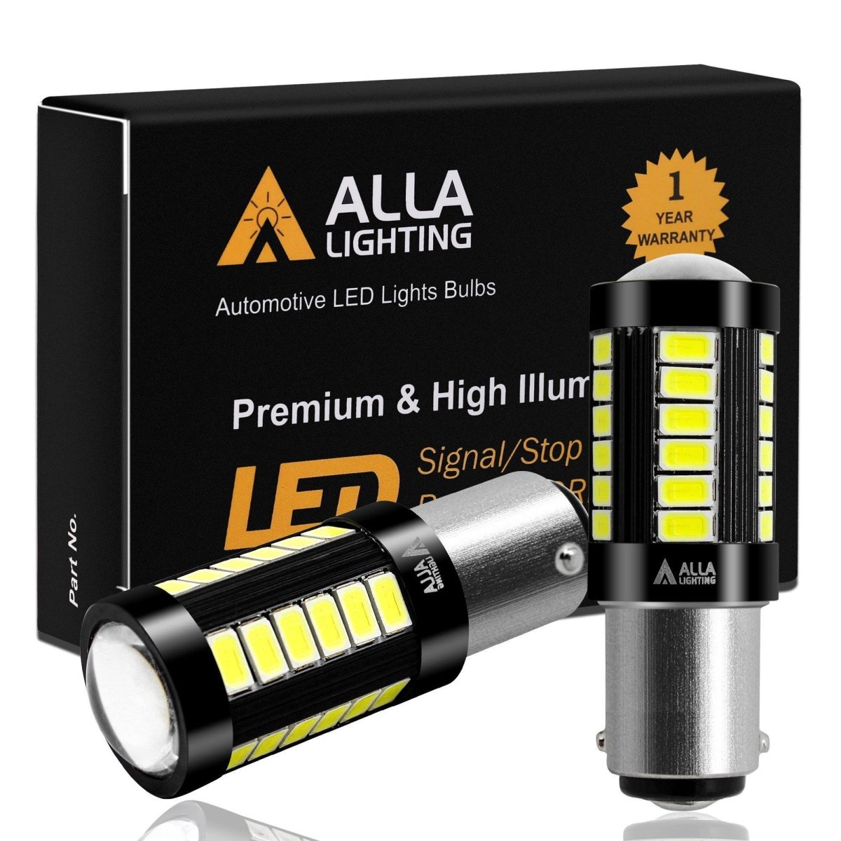 BAY15D 1157 LED Bulbs - Super Bright Turn Signal, Brake, Stop, Tail & Reverse Lights - 12V Dual Function Automotive Replacement Bulbs for Cars, Trucks & SUVs - Perfect for Night Driving & Enhanced Safety