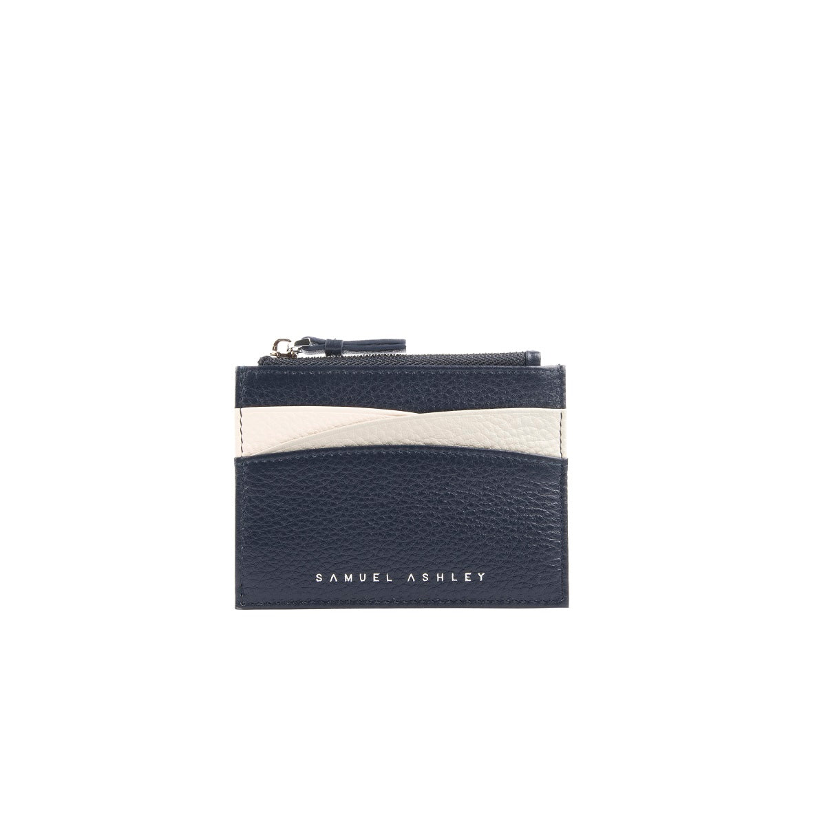 Premium Amber Genuine Leather Card Holder with Top Zip - Slim RFID Blocking Wallet for Men & Women - Perfect for Travel, Business, and Everyday Use