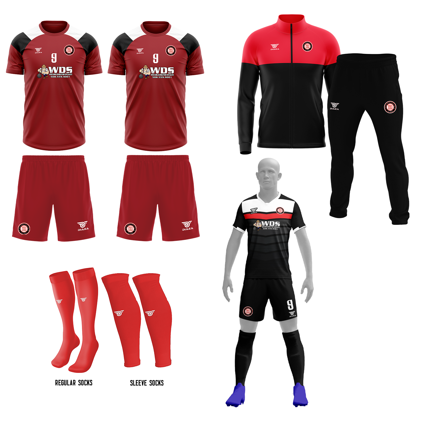 Boston Athletic Soccer Player Bundle - Complete Soccer Training Kit for Men & Women - Perfect for Practice, Games & Fitness Training