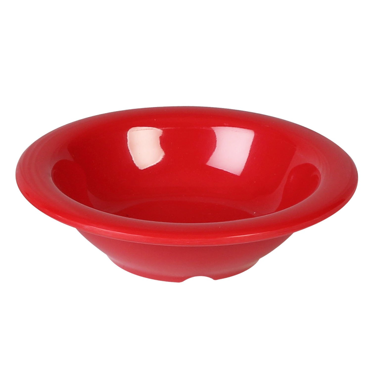 Thunder Group Pure Red Melamine Salad Bowl 4.75 Inch - 4 oz - Set of 12 - Durable & Lightweight Dishware for Restaurants, Picnics, and Outdoor Dining
