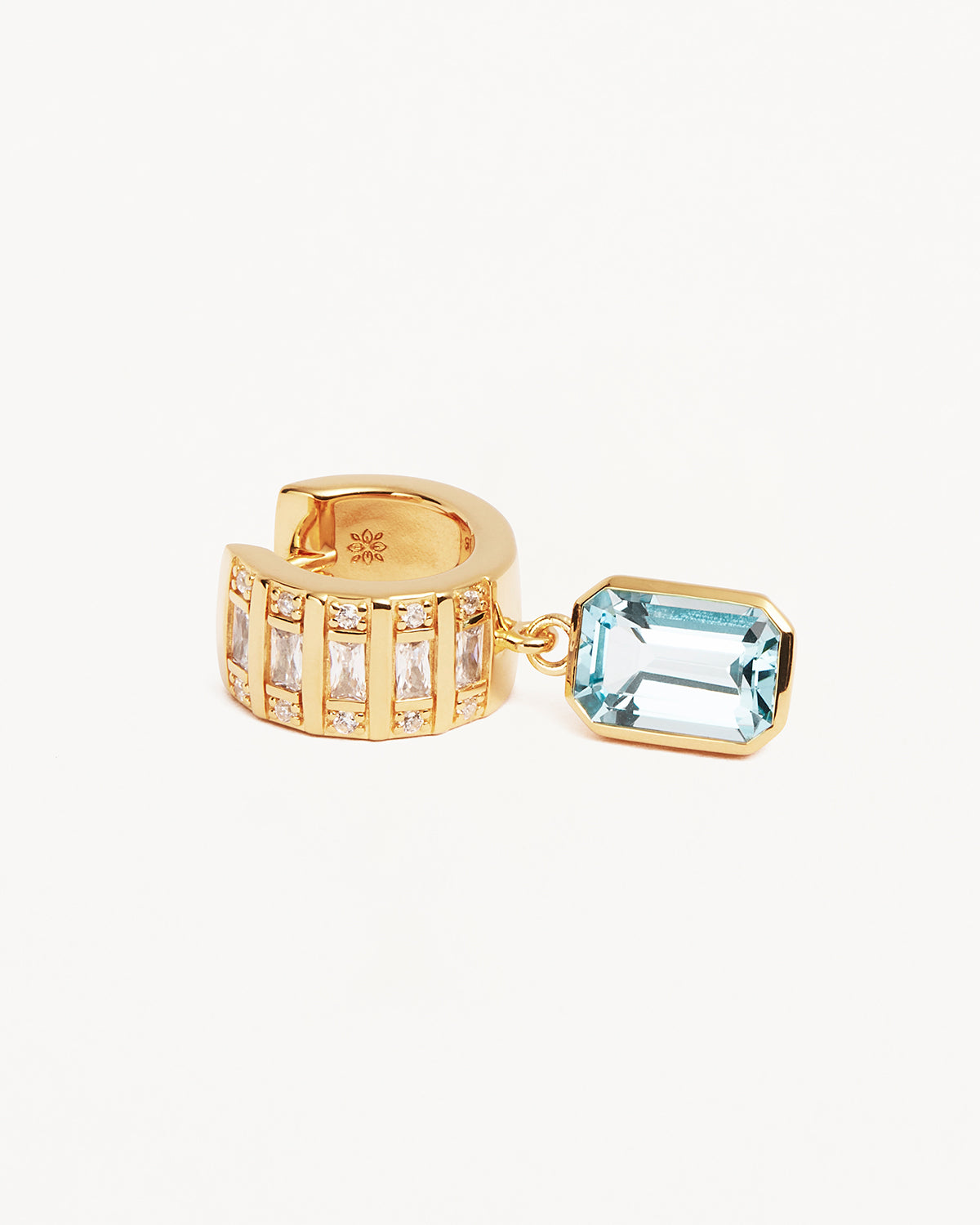18K Gold Vermeil Calm Your Soul Topaz Earrings - Elegant Dangle Earrings for Women, Perfect for Weddings, Parties & Everyday Wear