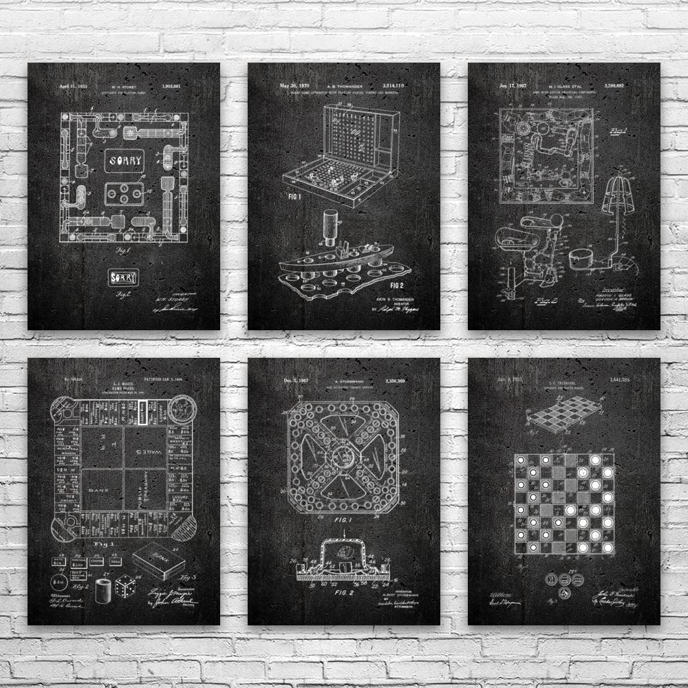 Earth Board Game Posters Set of 6 - Game Room Decor & Gift for Gamers - Perfect for Gaming Rooms & Toy Stores