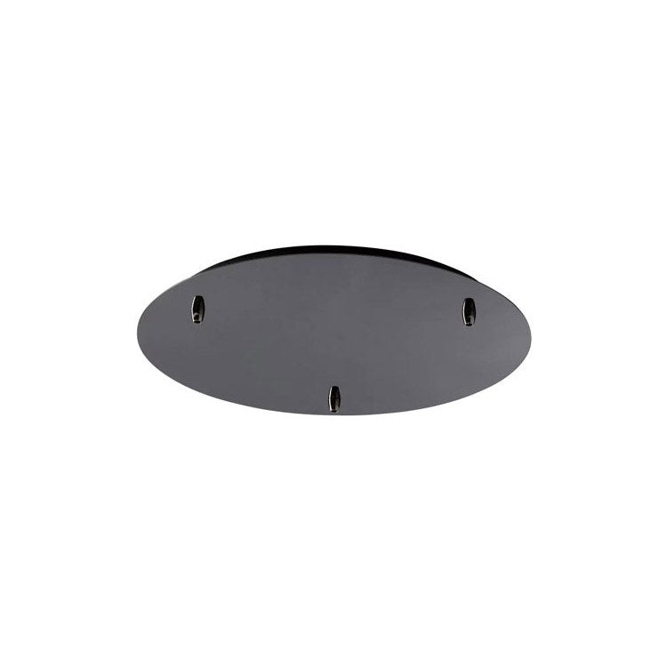 13 Pendant Canopy Light Fixture in Gunmetal Finish - Modern Ceiling Lighting for Dining Room, Bedroom, or Living Room