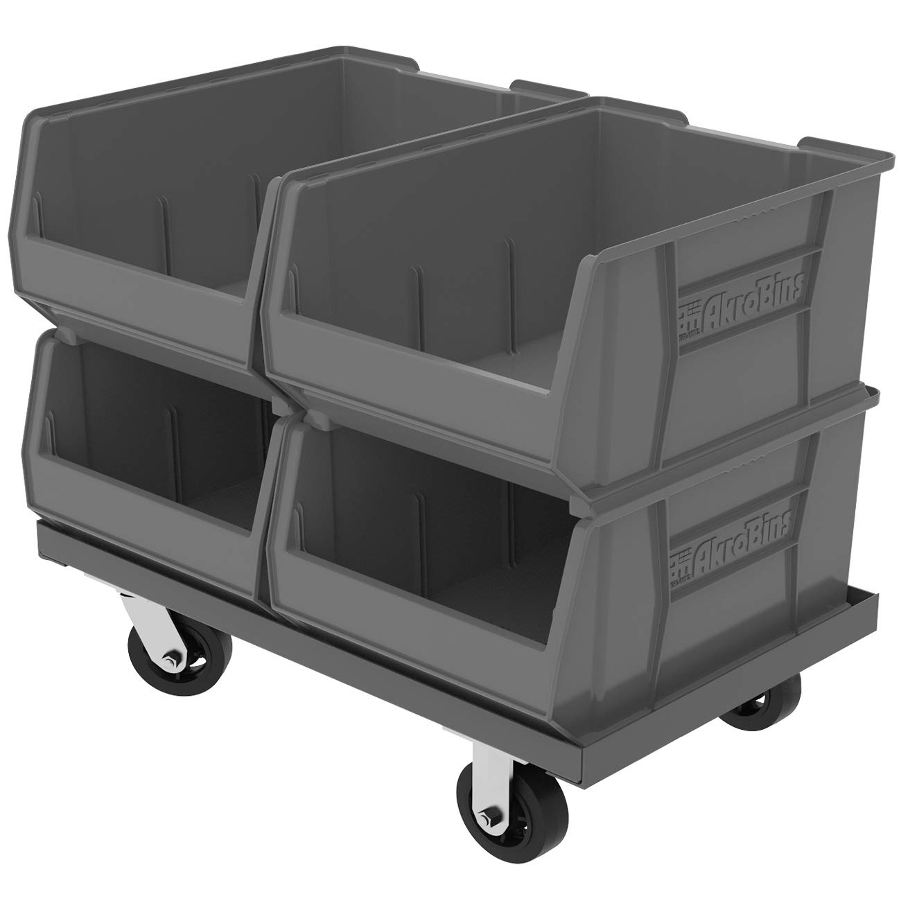 Akro-Mils 30289 Large Stackable Plastic Storage Bins - 24