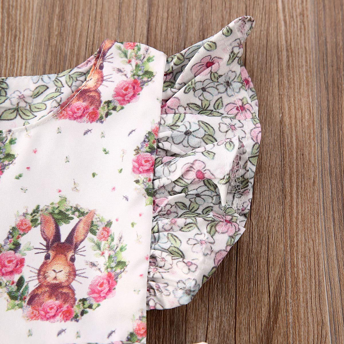 Easter Baby Girl Romper & Skirt Set - Toddler Easter Dress Outfit for Big & Little Girls - Matching Easter Outfits for Family Photos & Spring Celebrations (Size 80)