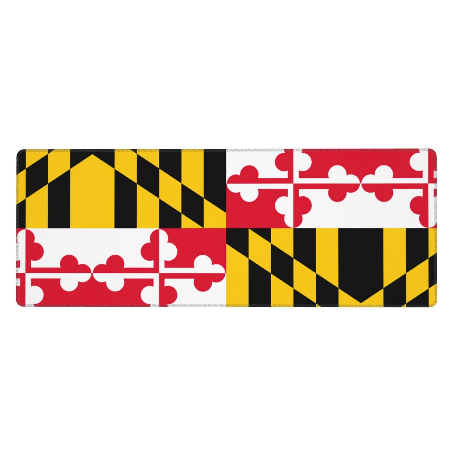 Maryland Flag Large Keyboard Mat - Smooth Durable Desk Pad & Gaming Mouse Pad - Waterproof Easy Clean - Perfect for Office, Gaming & Home Workspace