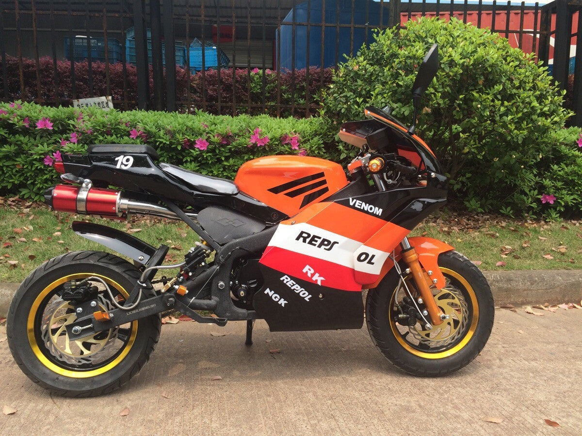 2016 REPSOL LIMITED EDITION Super Pocket Bike x19 - 4 Gears Mini Motorcycle for Adults & Teens | Perfect for Backyard Racing, Off-Road Trails & Urban Commuting