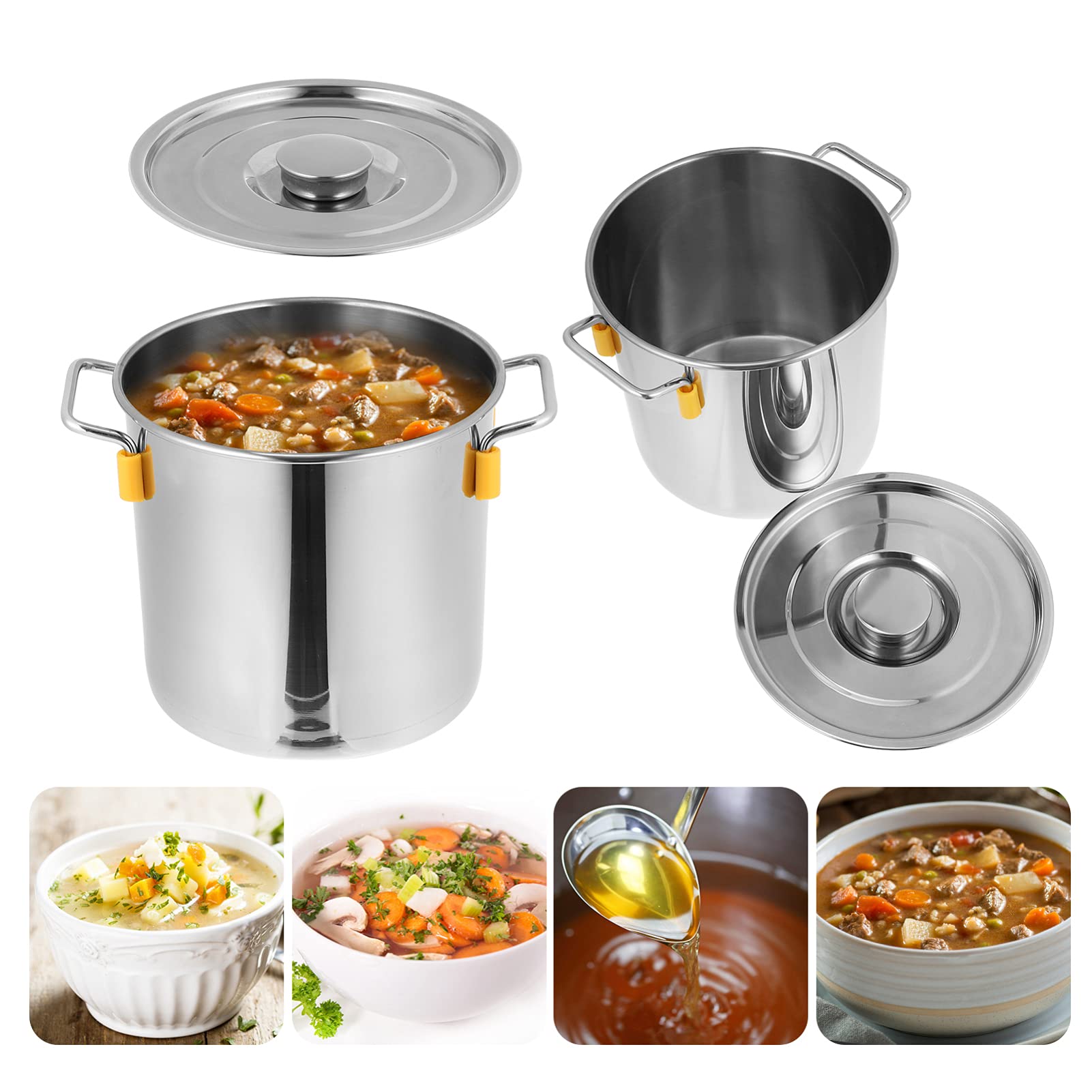 Stainless Steel Soup Stock Pot with Tap - 1Pc Heavy Duty Cooking Pot for Steaming, Stewing, Seafood Boiling & Canning | Ideal for Home Kitchens, Restaurants & Outdoor Cooking
