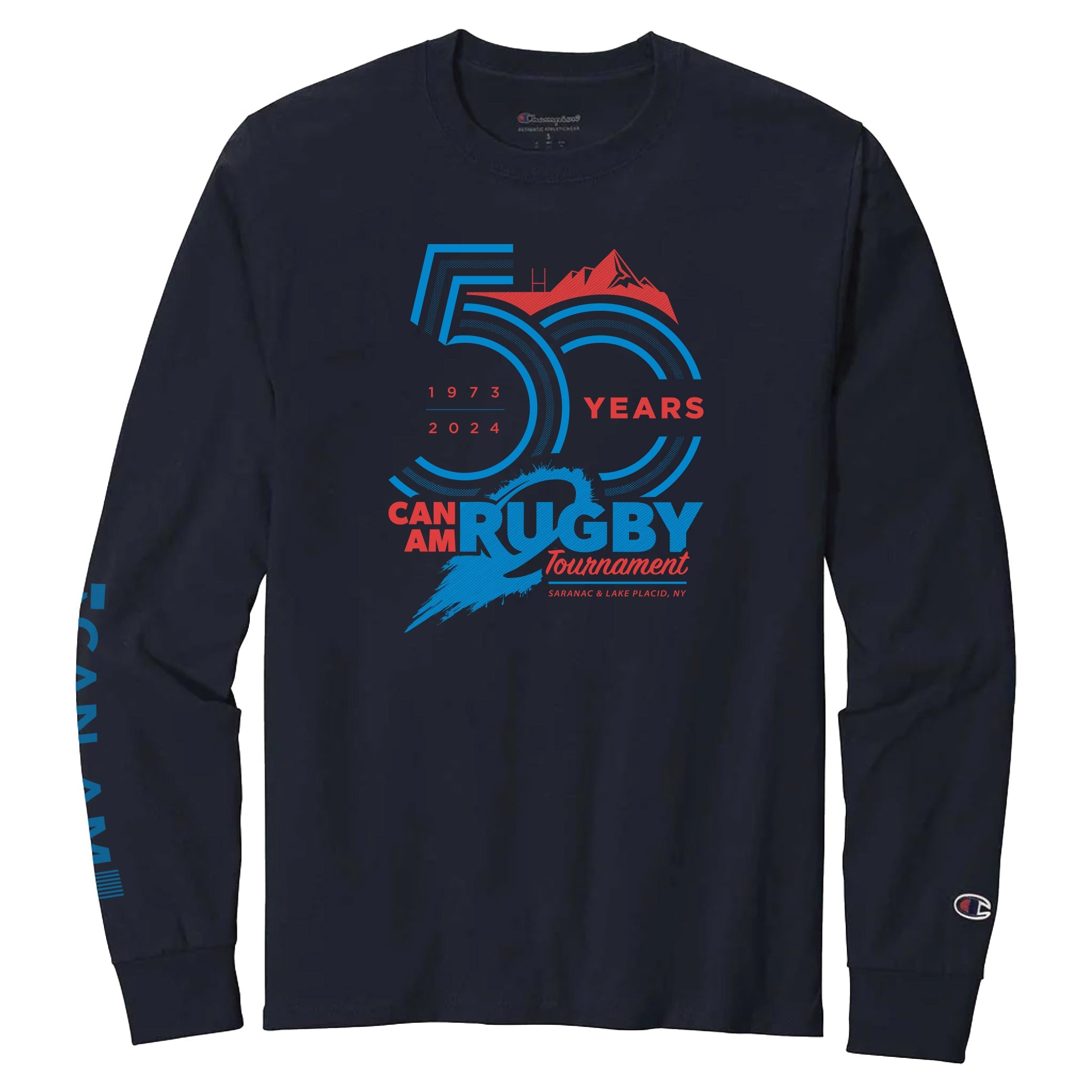 Can Am Rugby 2024 Champion® Long Sleeve Performance Shirt - Moisture Wicking, Breathable Fabric for Rugby Training & Match Play