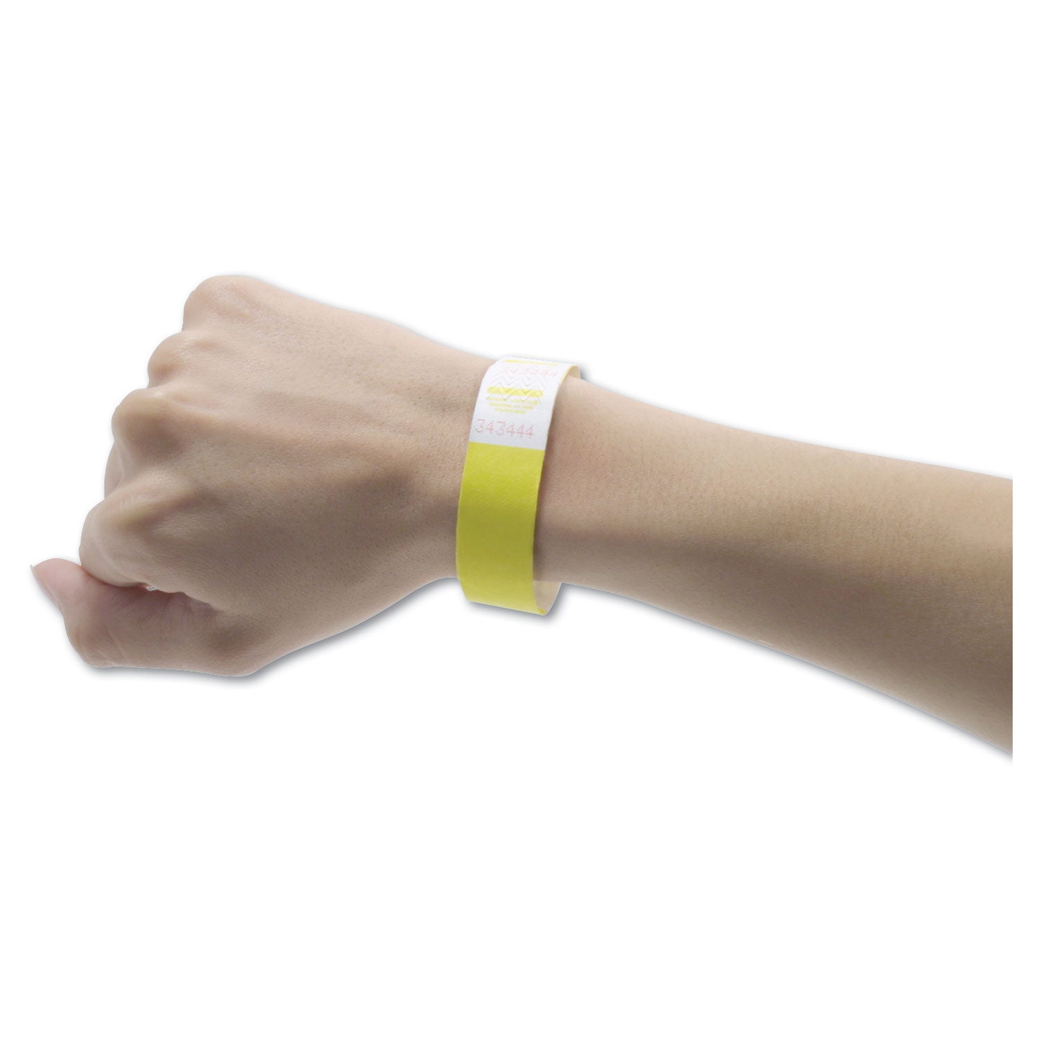 Advantus Numbered Wristbands for Crowd Control - Sequential Yellow Wristbands 9.75 x 0.75 Inches - Pack of 500 | Perfect for Events, Concerts, Festivals & VIP Access Management