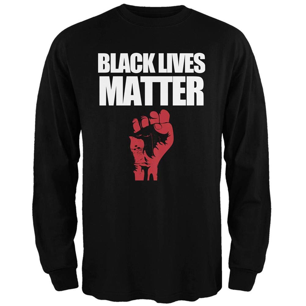 Black Lives Matter Black Adult Long Sleeve T-Shirt - Protest & Awareness Apparel for Social Justice Activists - Perfect for Rallies, Marches & Everyday Wear