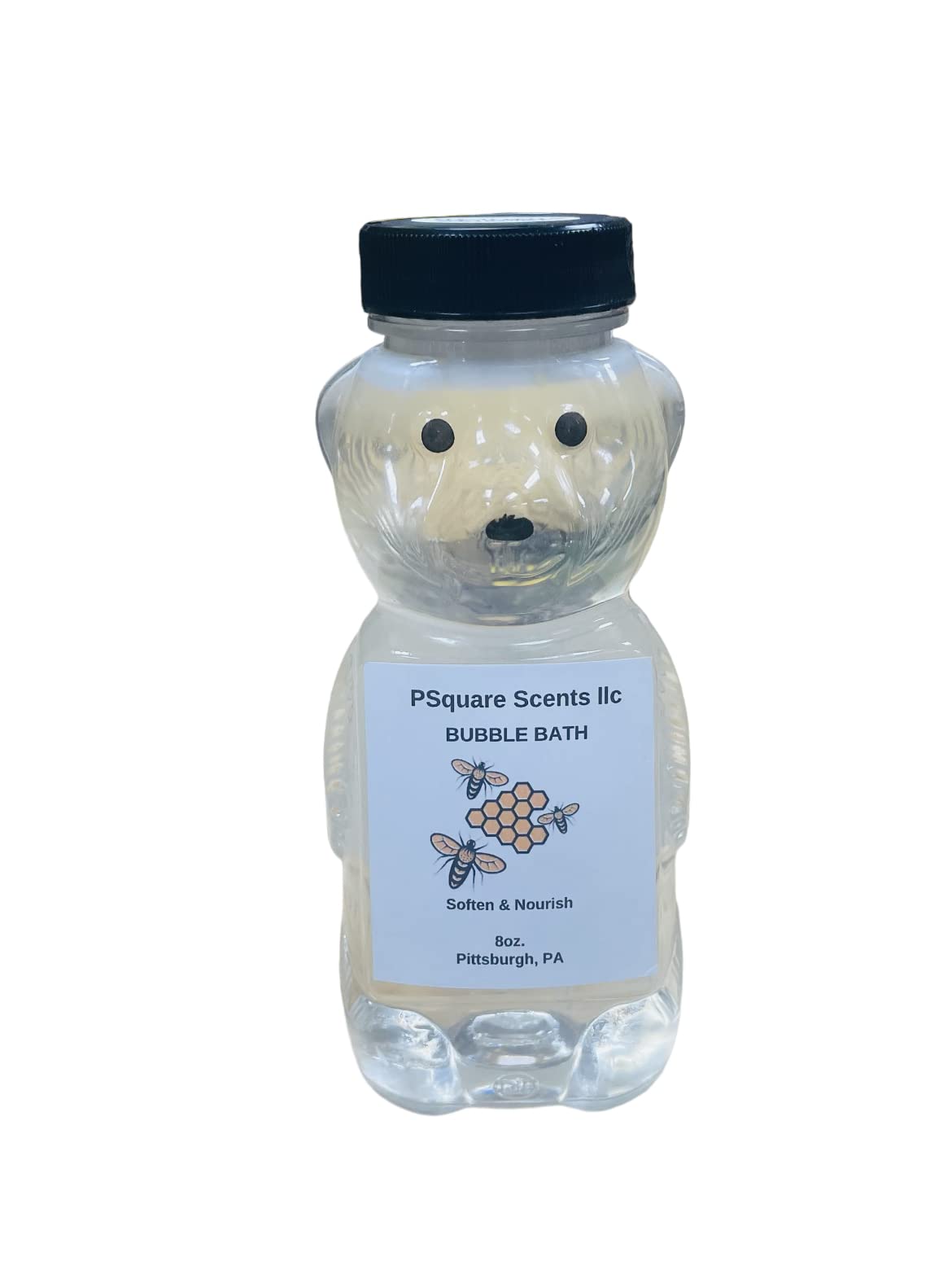 Honey Bear Bubble Bath & Shower Gel - Lavender Honey Scented Relaxing Bath Soak for Kids & Adults - Perfect for Stress Relief & Romantic Bath Time