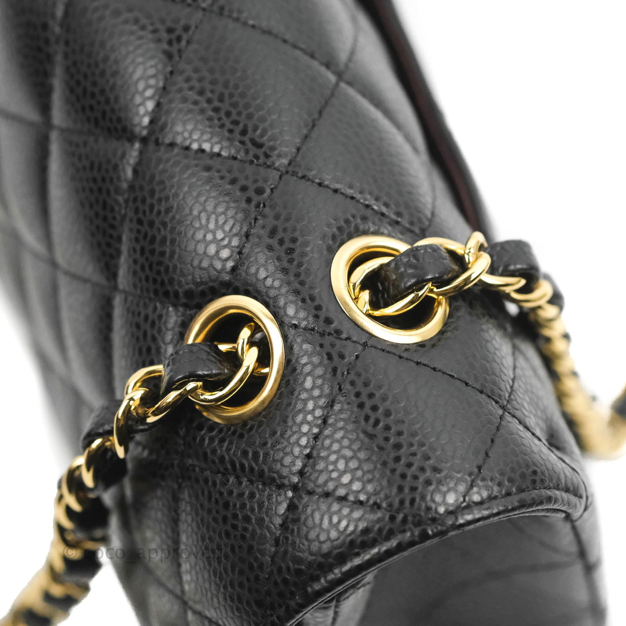 Chanel Classic Medium Double Flap Bag in Black Caviar Leather with Gold Hardware - Luxury Designer Handbag for Women, Perfect for Work, Evening Events & Special Occasions